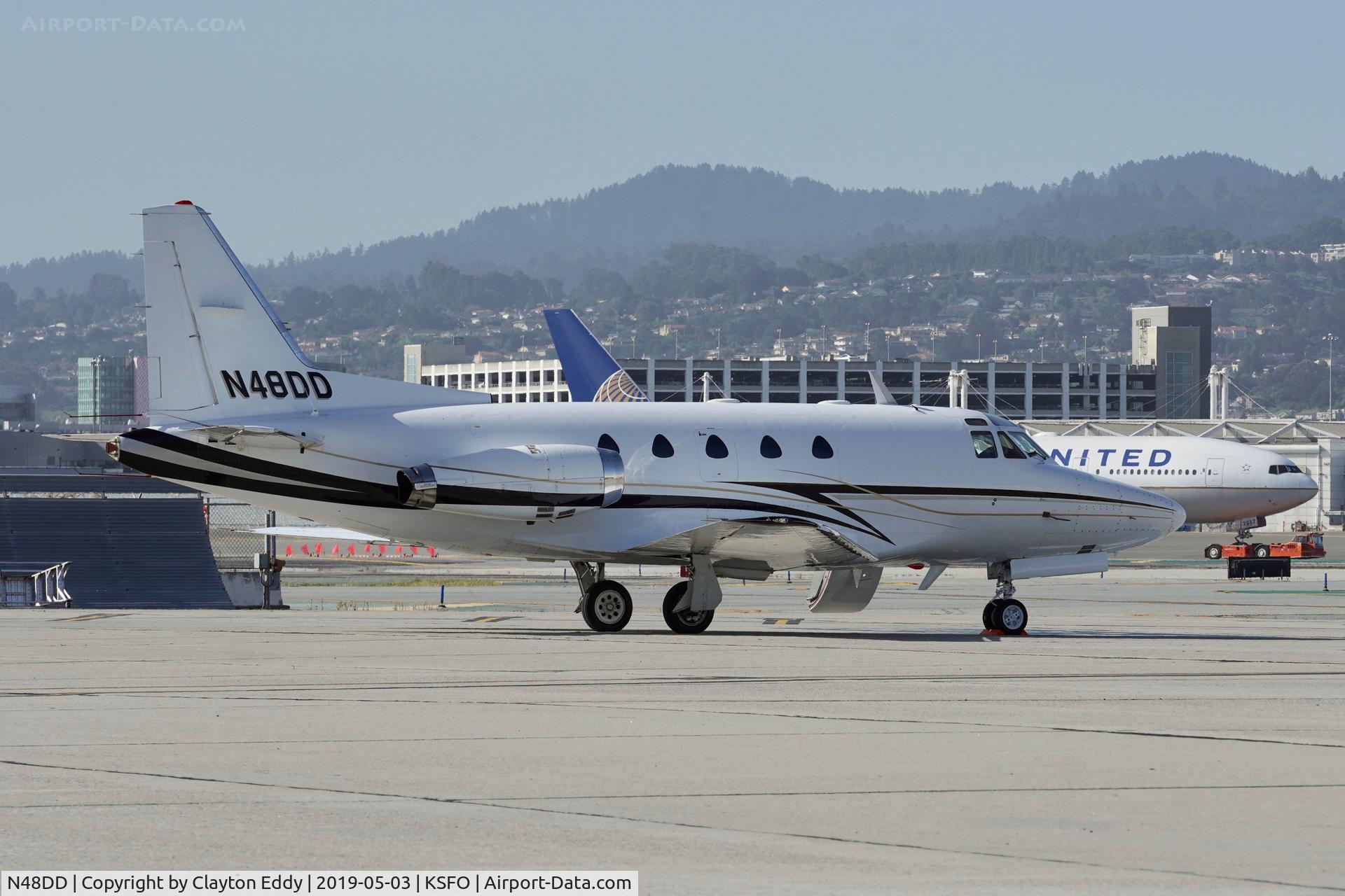 N48DD, 1979 Rockwell International NA-265-60 Sabreliner 60 C/N 306-146, SFO 2019.