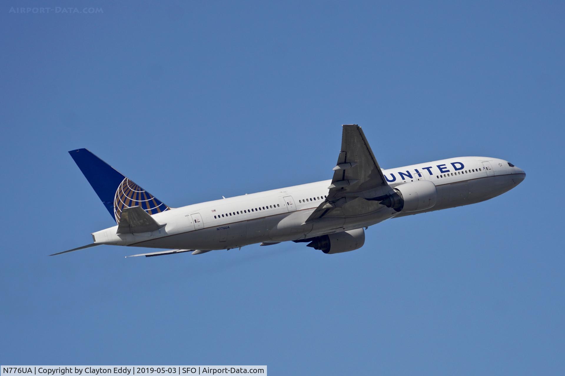 N776UA, 1996 Boeing 777-222 C/N 26937, SFO 2019.