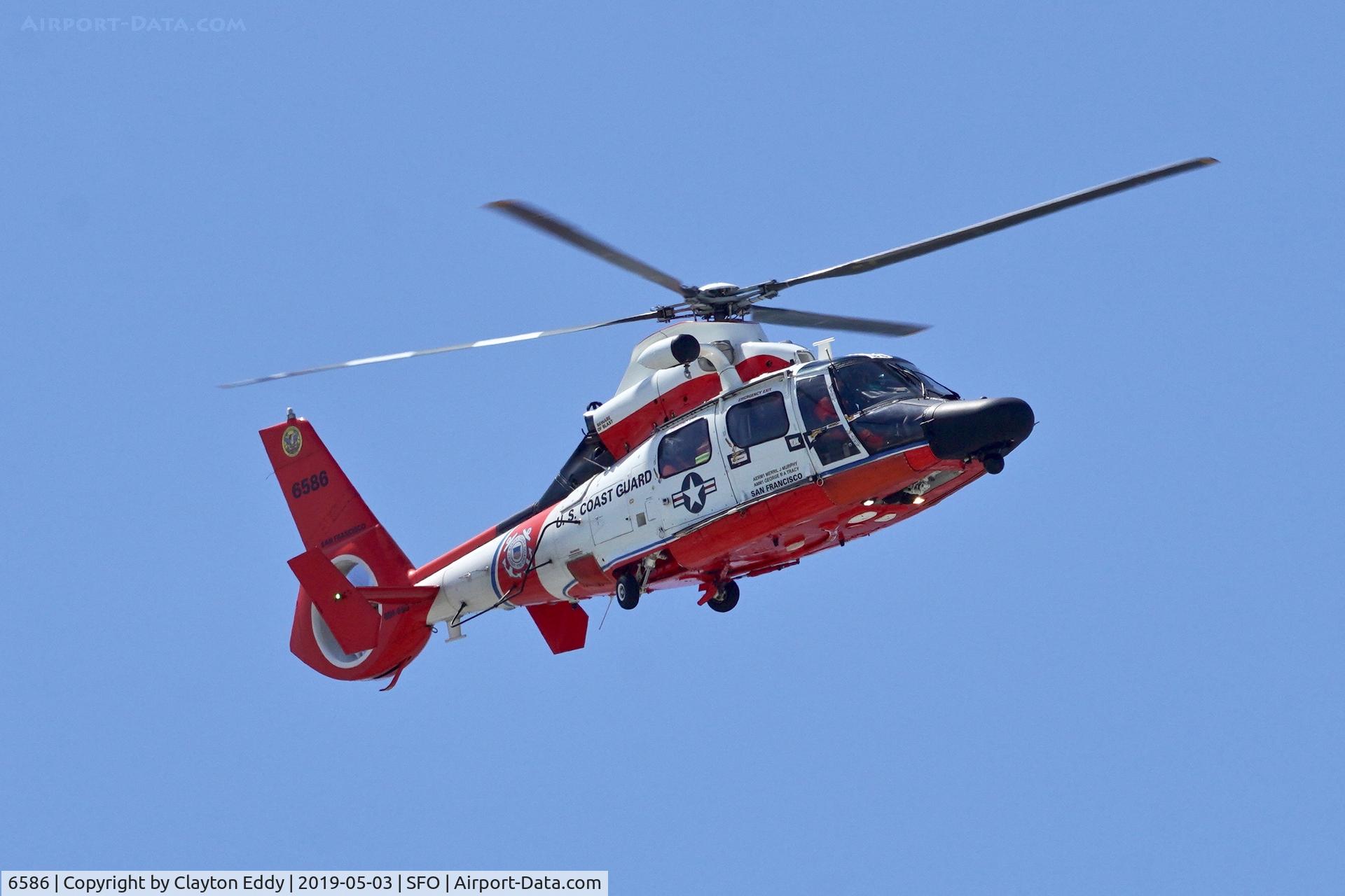 6586, Aerospatiale MH-65D Dolphin C/N 6285, SFO 2019.