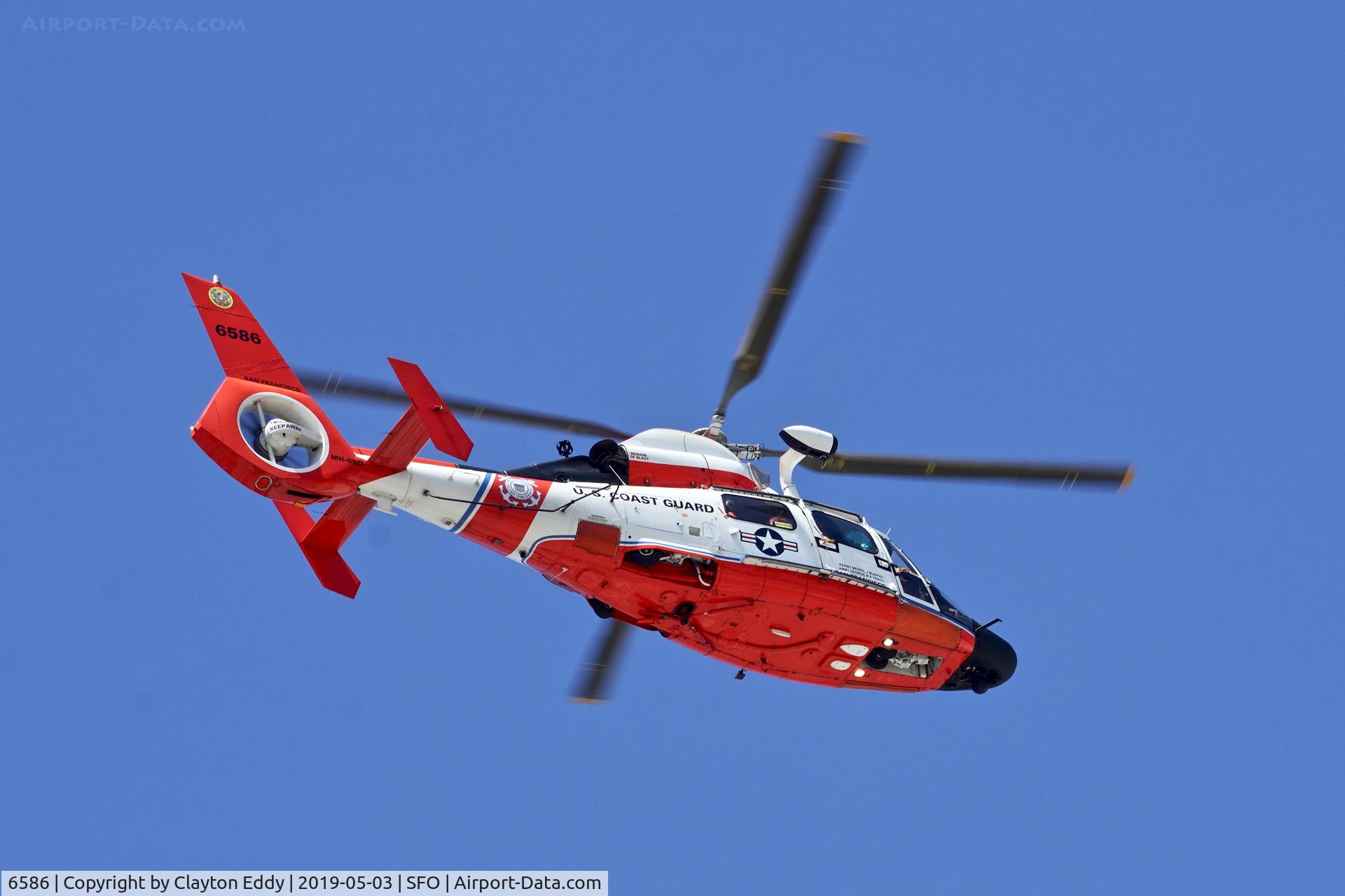 6586, Aerospatiale MH-65D Dolphin C/N 6285, SFO 2019.