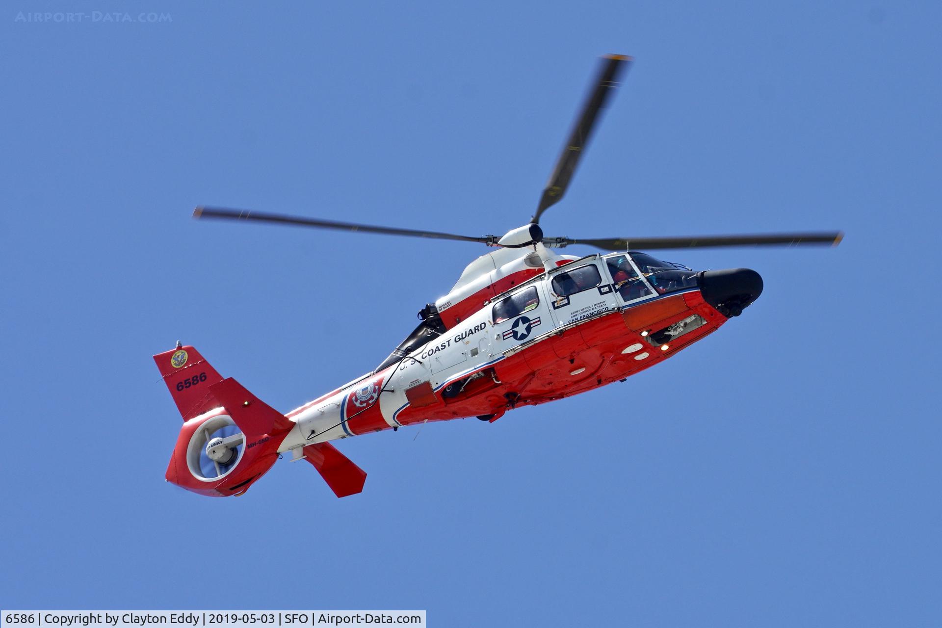6586, Aerospatiale MH-65D Dolphin C/N 6285, SFO 2019.