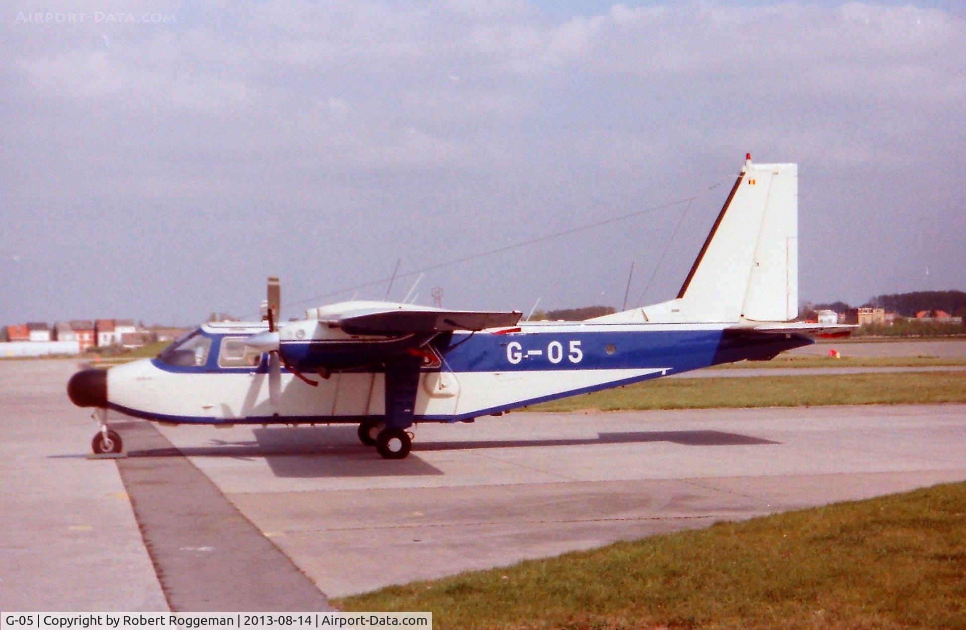 G-05, 1982 Pilatus Britten-Norman BN-2T Turbine Islander C/N 2146, 1997-04.BASEVISIT.