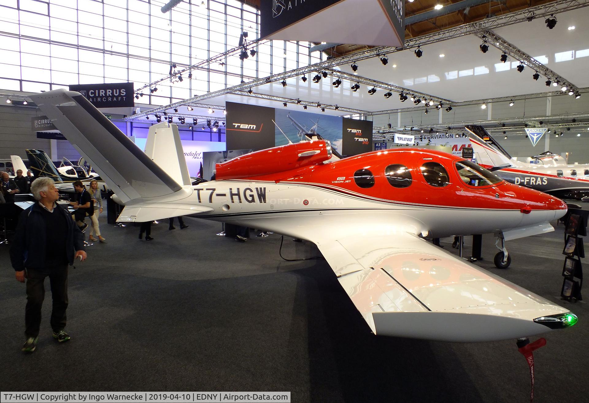 T7-HGW, 2019 Cirrus SF-50 Vision C/N 0106, Cirrus SF50 G2 Vision Jet at the AERO 2019, Friedrichshafen