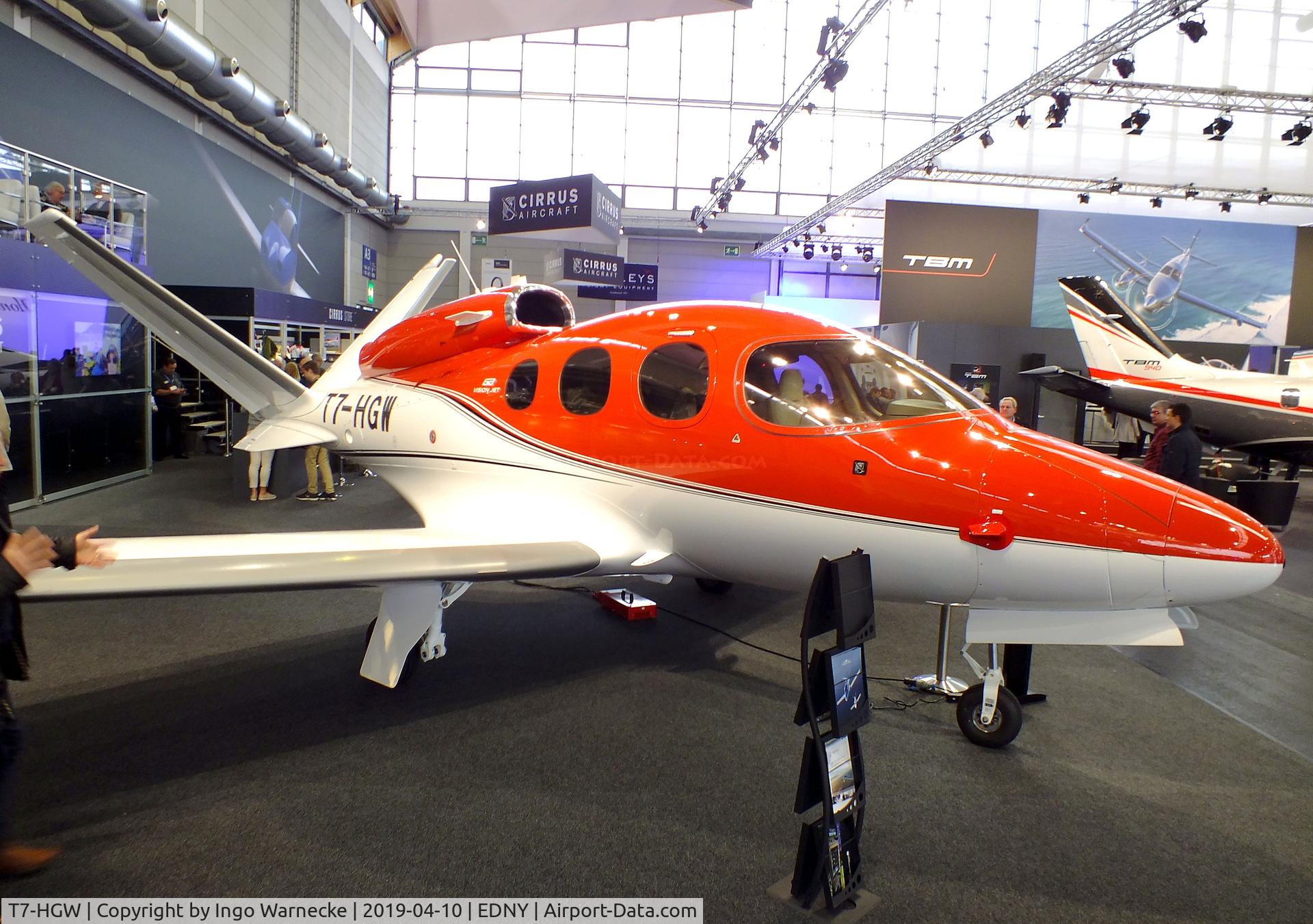 T7-HGW, 2019 Cirrus SF-50 Vision C/N 0106, Cirrus SF50 G2 Vision Jet at the AERO 2019, Friedrichshafen