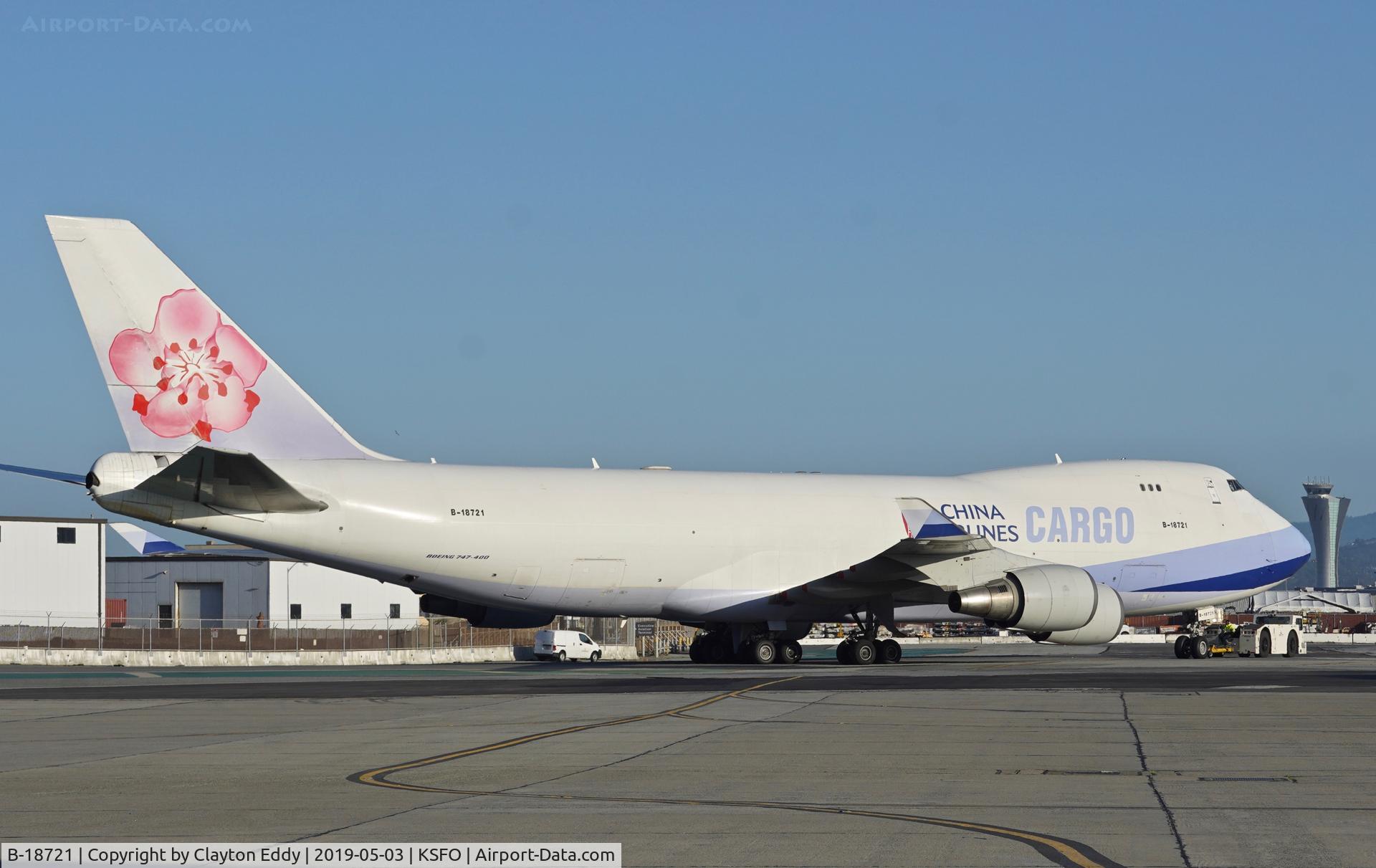 B-18721, 2005 Boeing 747-409F/SCD C/N 33738, SFO 2019.