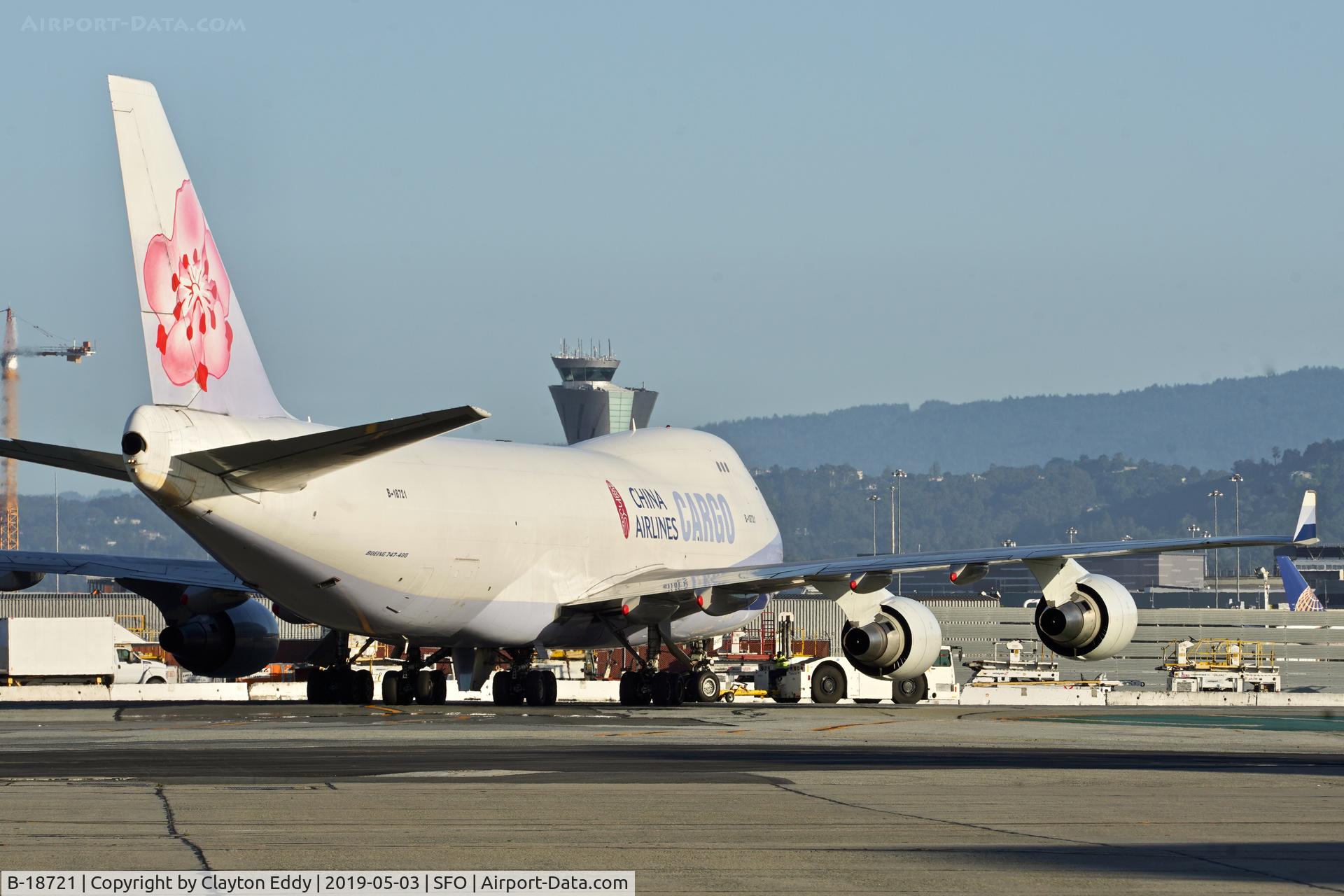 B-18721, 2005 Boeing 747-409F/SCD C/N 33738, SFO 2019.