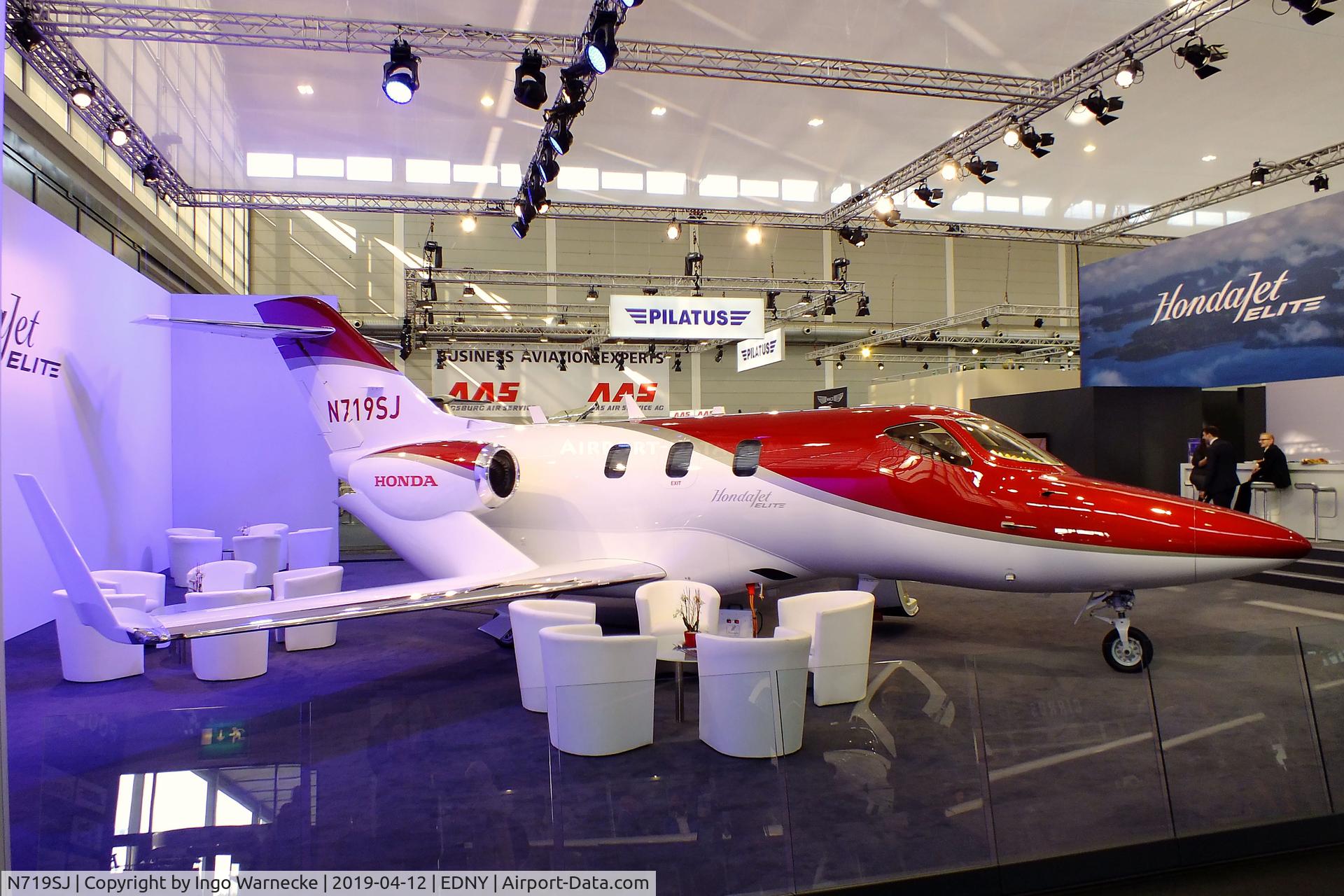 N719SJ, 2019 Honda HA-420 HondaJet C/N 42000149, Honda HA-420 HondaJet Elite at the AERO 2019, Friedrichshafen