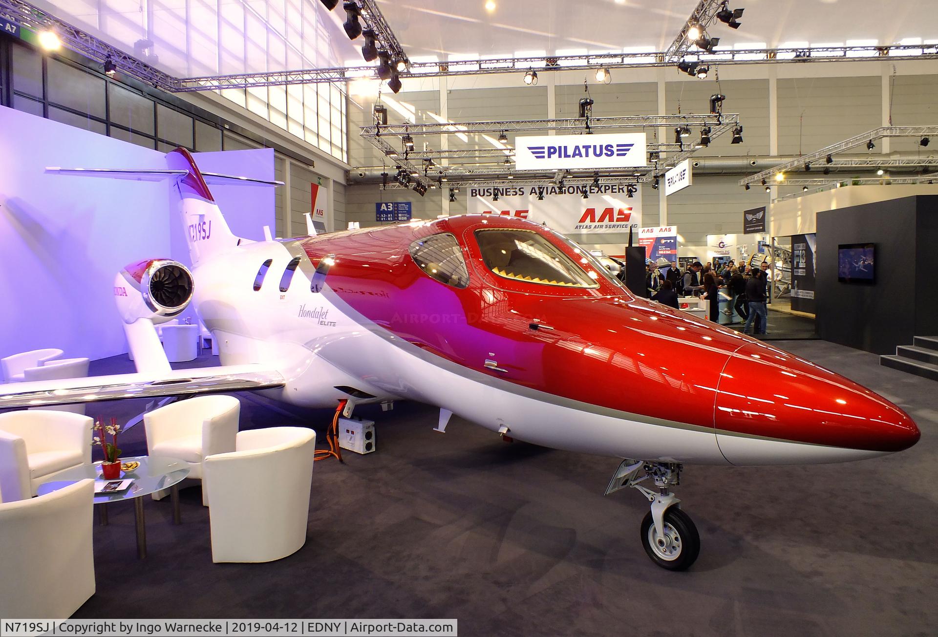 N719SJ, 2019 Honda HA-420 HondaJet C/N 42000149, Honda HA-420 HondaJet Elite at the AERO 2019, Friedrichshafen
