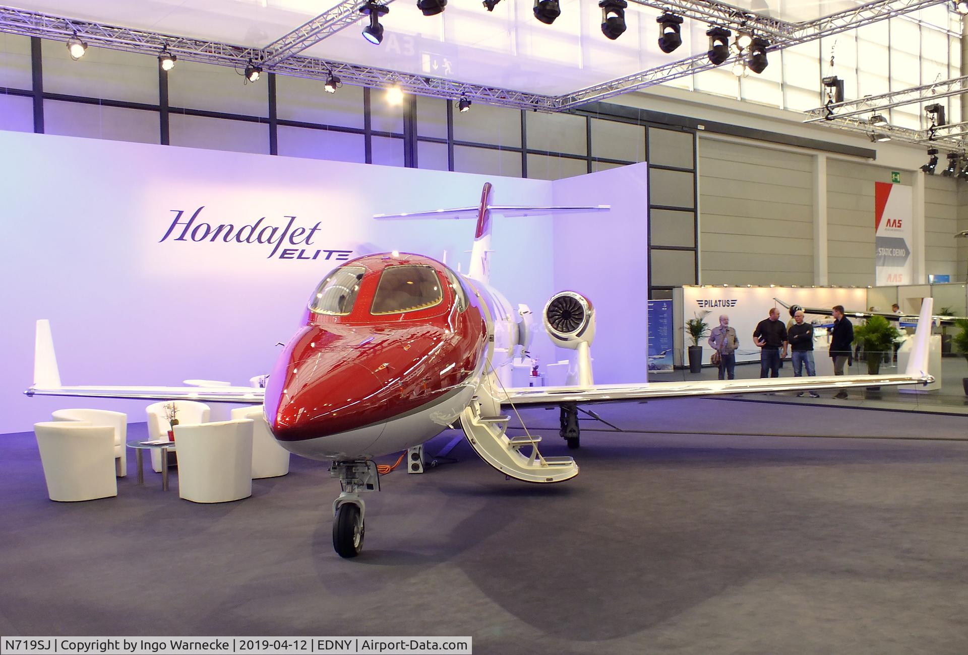 N719SJ, 2019 Honda HA-420 HondaJet C/N 42000149, Honda HA-420 HondaJet Elite at the AERO 2019, Friedrichshafen