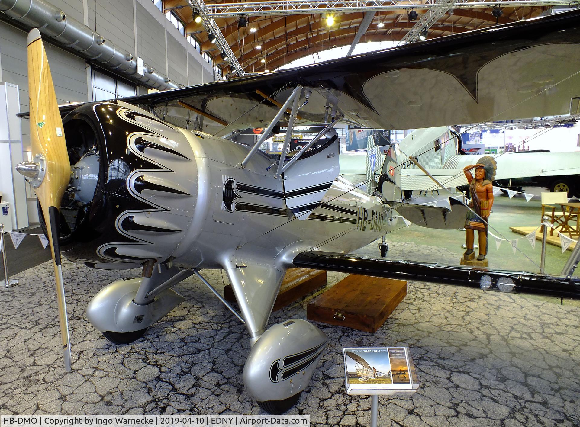 HB-DMO, Waco YMF-5C C/N F5C-8-153, Waco YMF-5C Classic at the AERO 2019, Friedrichshafen