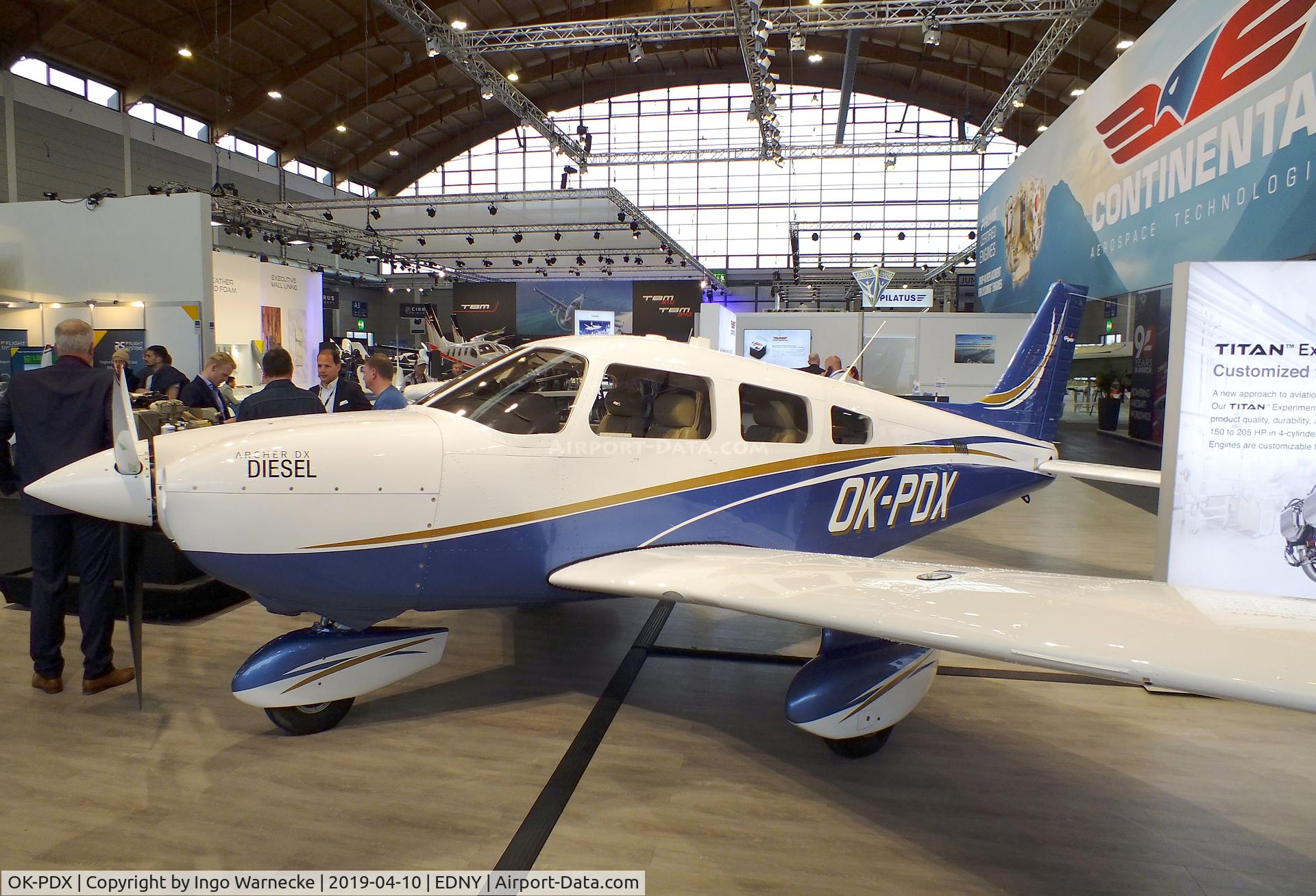 OK-PDX, 2016 Piper PA-28-181 Archer DX C/N 28-43828, Piper PA-28-181 Archer DX with Diesel engine at the AERO 2019, Friedrichshafen