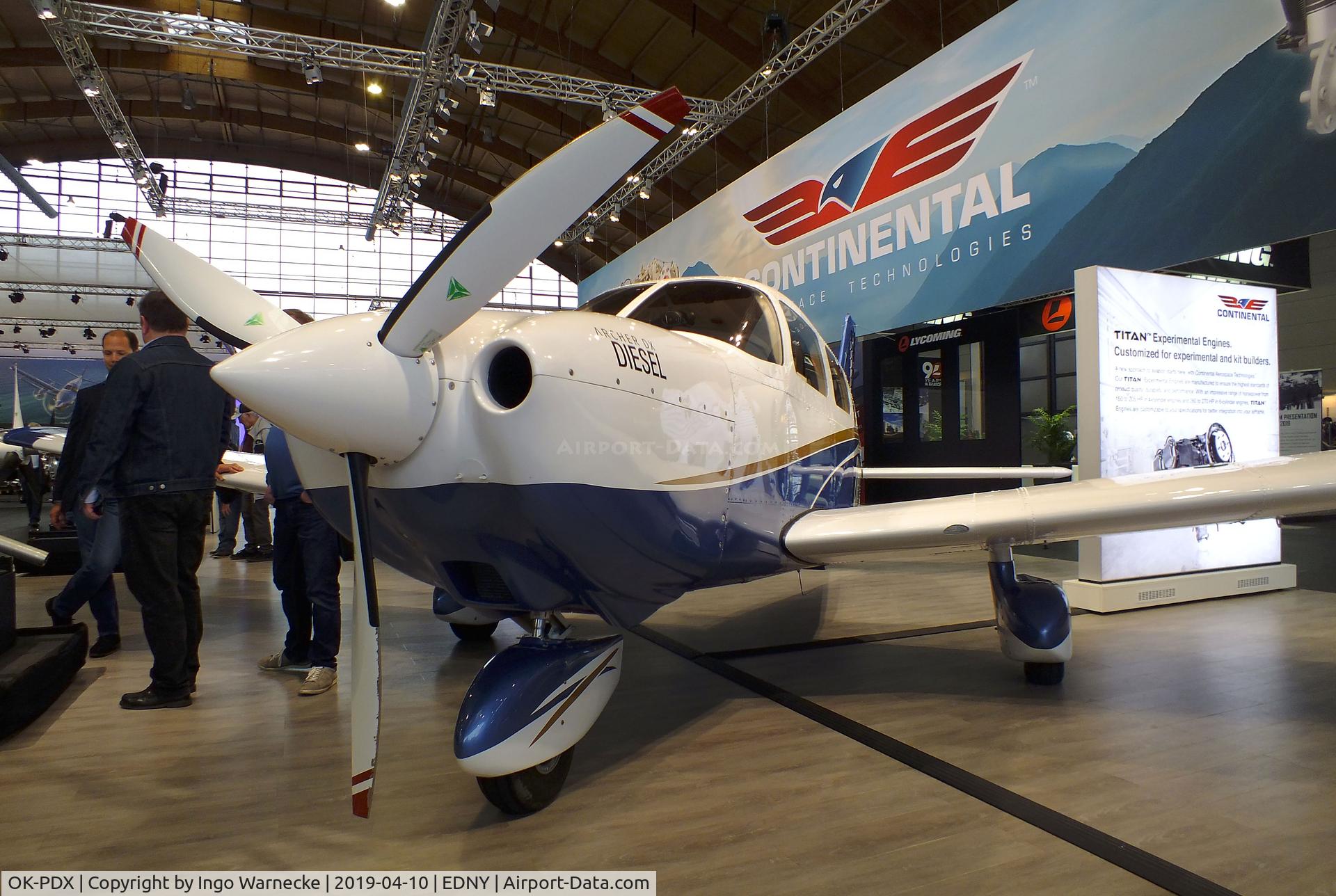 OK-PDX, 2016 Piper PA-28-181 Archer DX C/N 28-43828, Piper PA-28-181 Archer DX with Diesel engine at the AERO 2019, Friedrichshafen