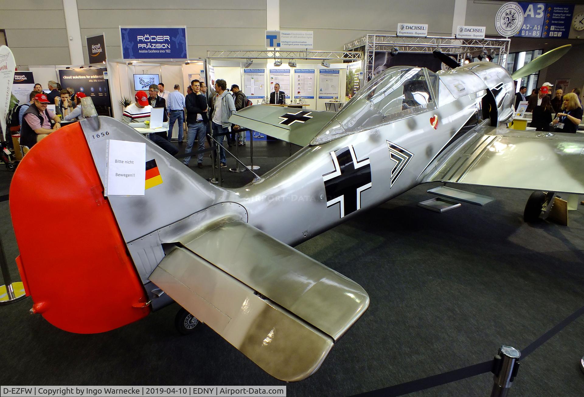 D-EZFW, Jurca MJ-8 Fw.190 C/N 1656, Jurca MJ-8 Focke-Wulf Fw 190A 2/3-scale replica at the AERO 2019, Friedrichshafen