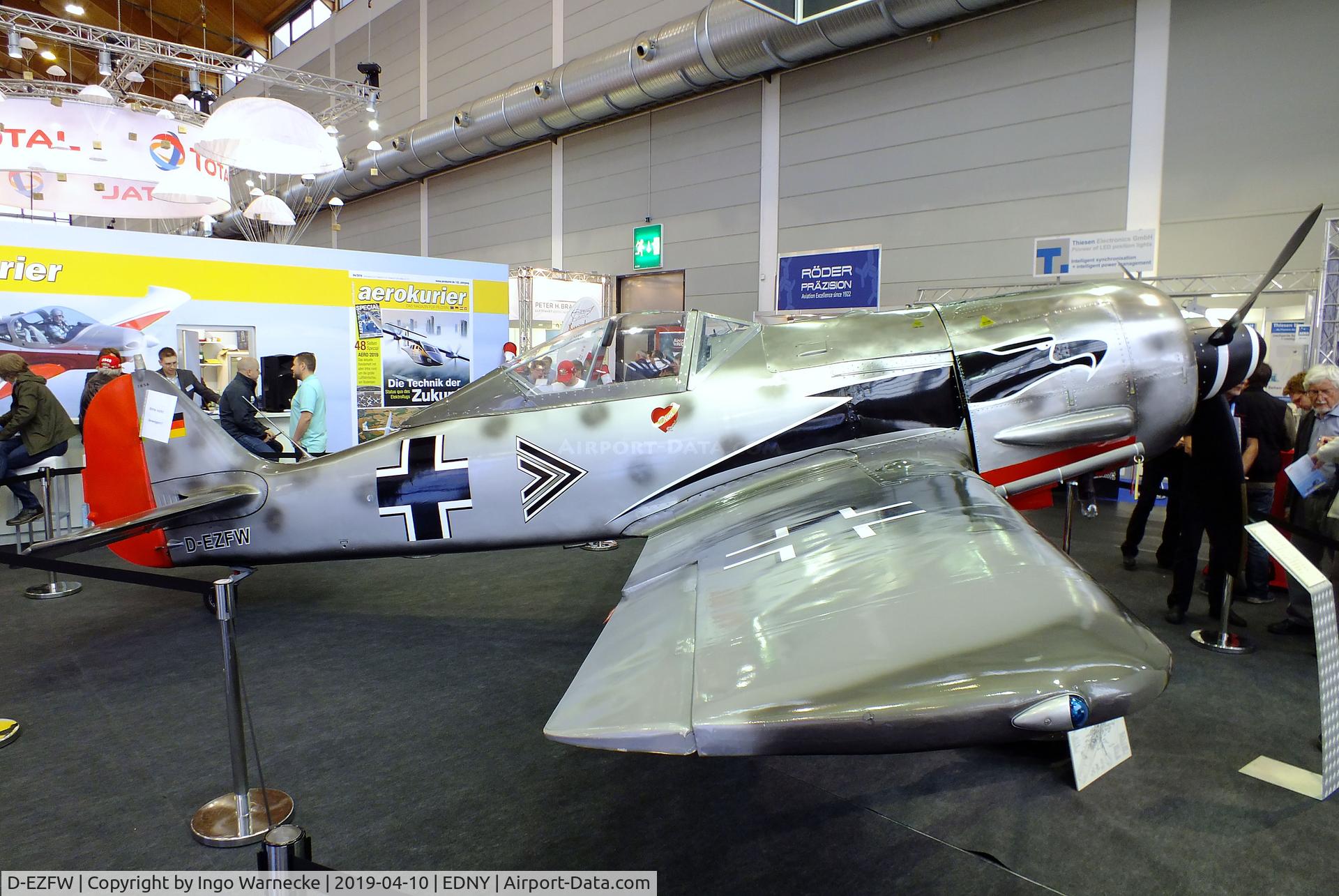 D-EZFW, Jurca MJ-8 Fw.190 C/N 1656, Jurca MJ-8 Focke-Wulf Fw 190A 2/3-scale replica at the AERO 2019, Friedrichshafen