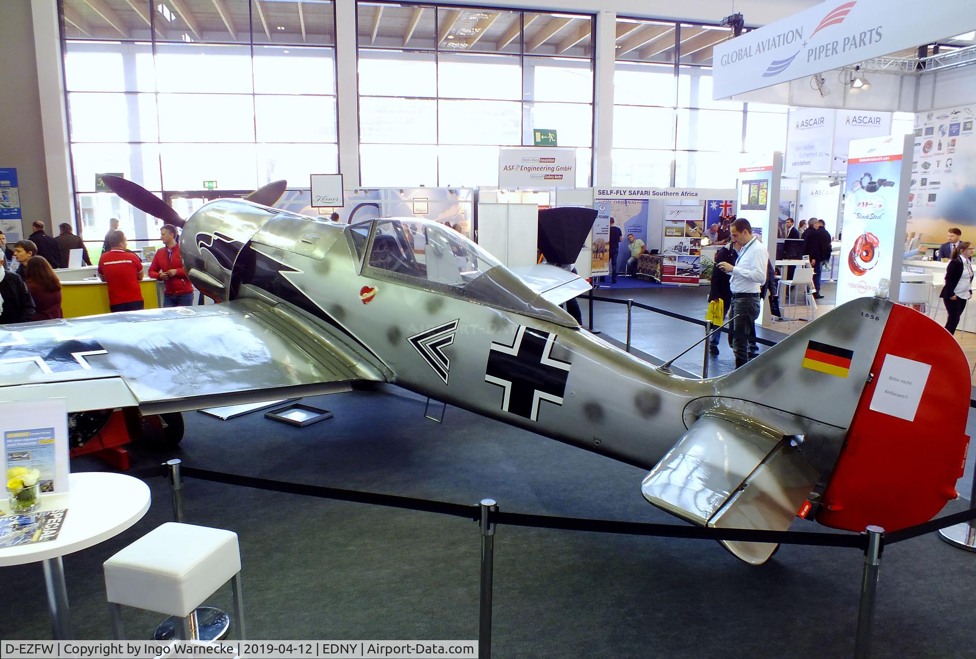 D-EZFW, Jurca MJ-8 Fw.190 C/N 1656, Jurca MJ-8 Focke-Wulf Fw 190A 2/3-scale replica at the AERO 2019, Friedrichshafen