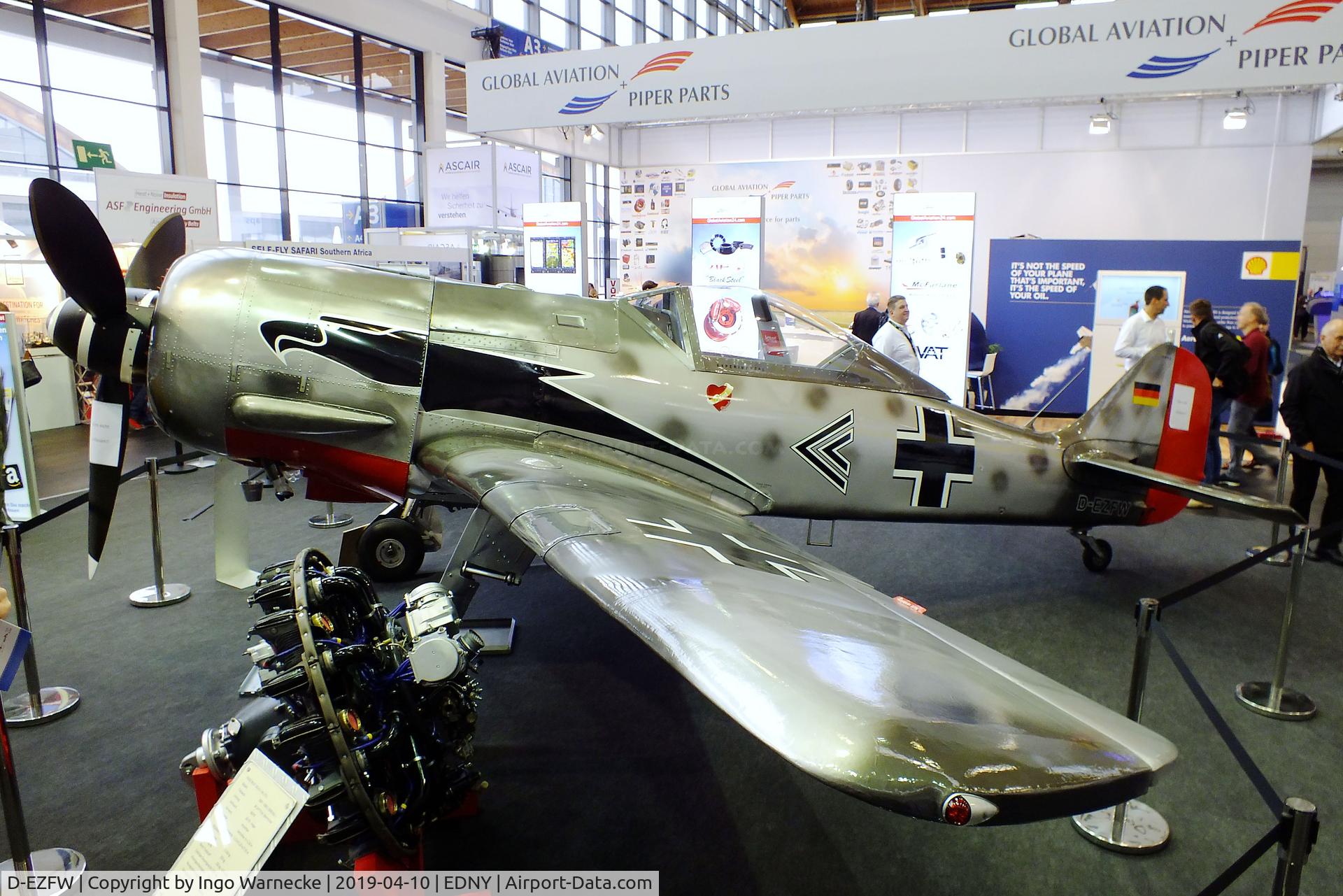 D-EZFW, Jurca MJ-8 Fw.190 C/N 1656, Jurca MJ-8 Focke-Wulf Fw 190A 2/3-scale replica at the AERO 2019, Friedrichshafen