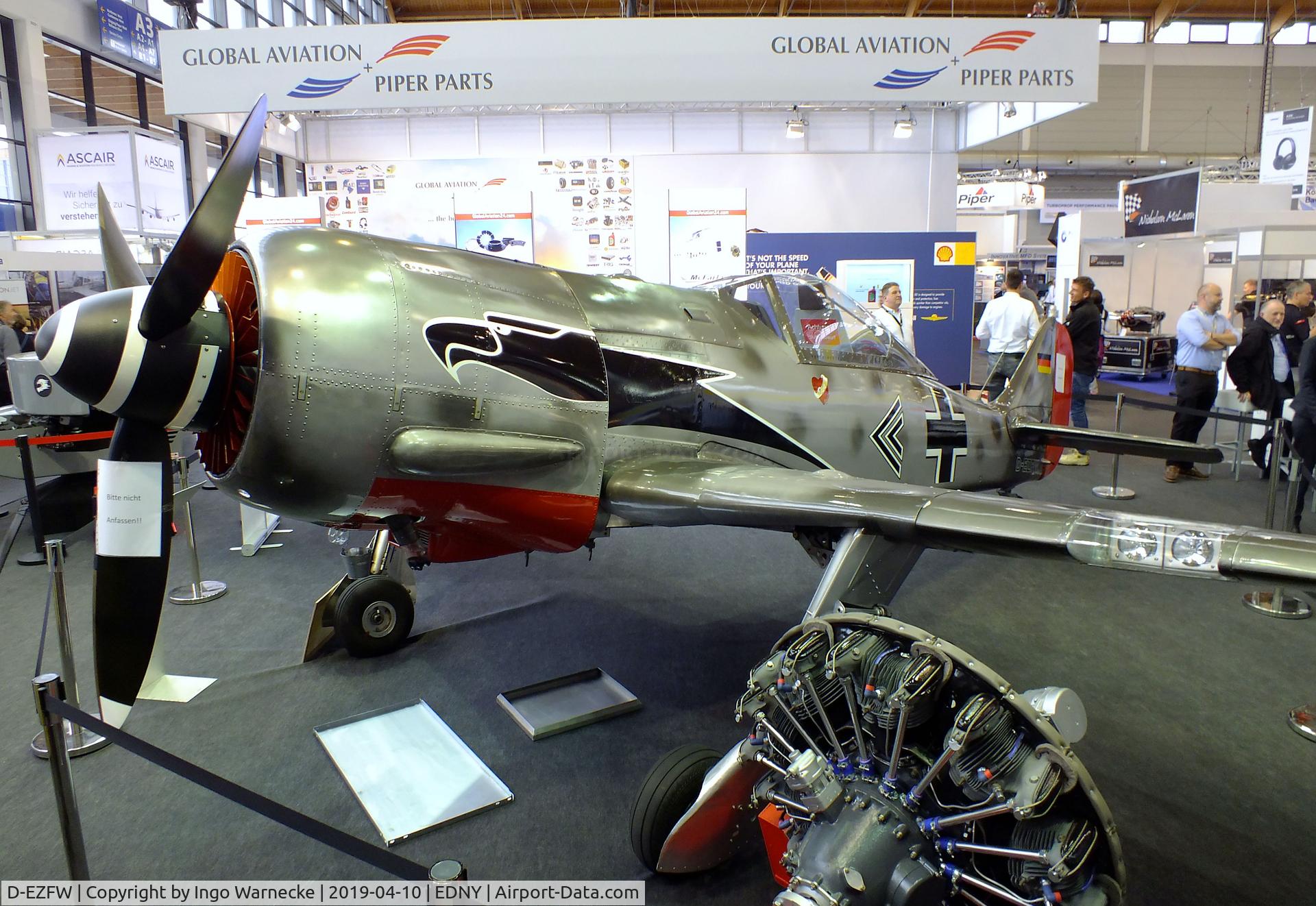 D-EZFW, Jurca MJ-8 Fw.190 C/N 1656, Jurca MJ-8 Focke-Wulf Fw 190A 2/3-scale replica at the AERO 2019, Friedrichshafen
