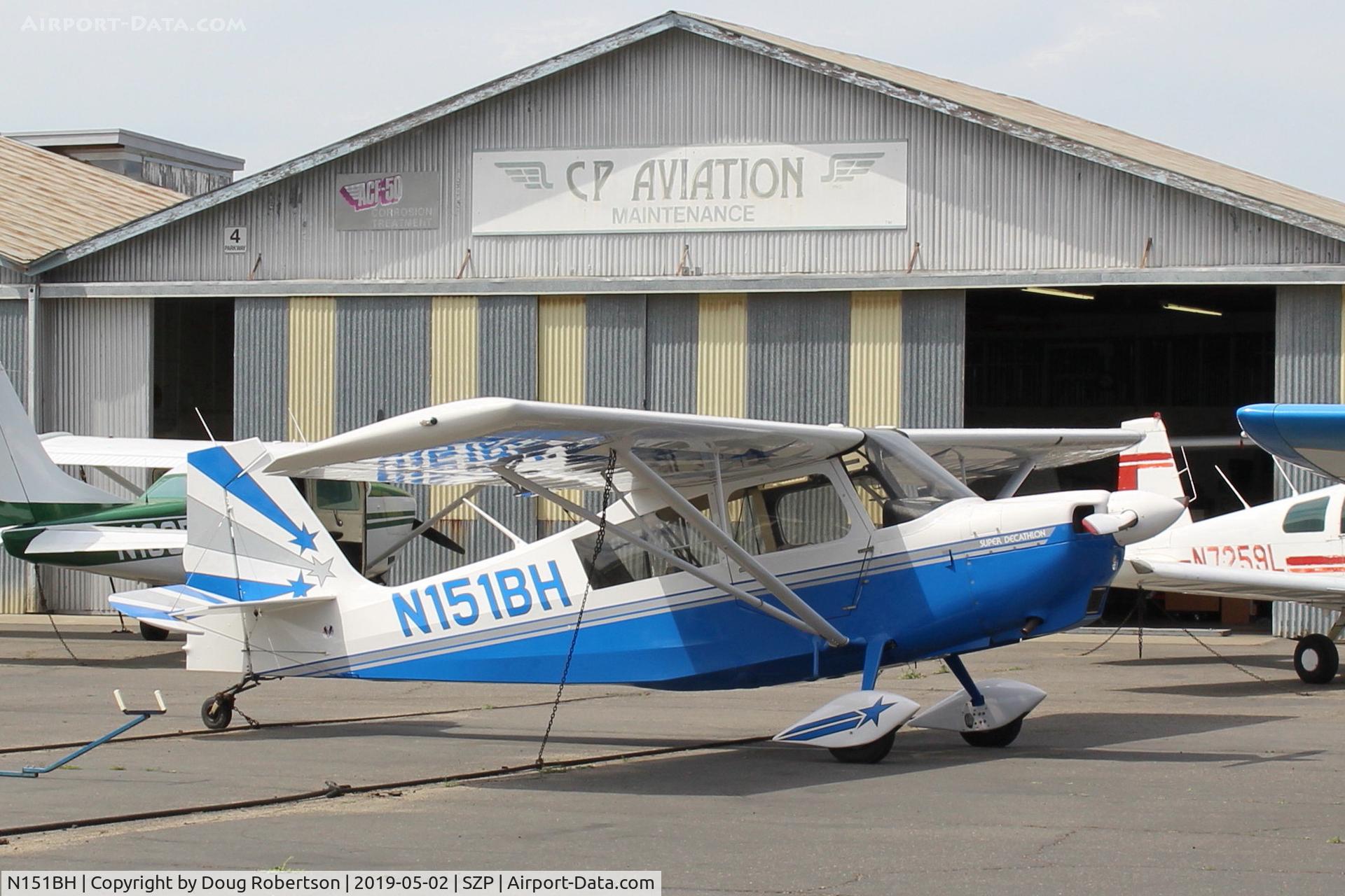 N151BH, 2008 American Champion 8KCAB Super Decathlon Decathlon C/N 1061-2008, 2008 American Champion 8KCAB SUPER DECATHLON, Lycoming AEIO-360-H1B 180 Hp, at CP Aviation for its Annual Inspection.