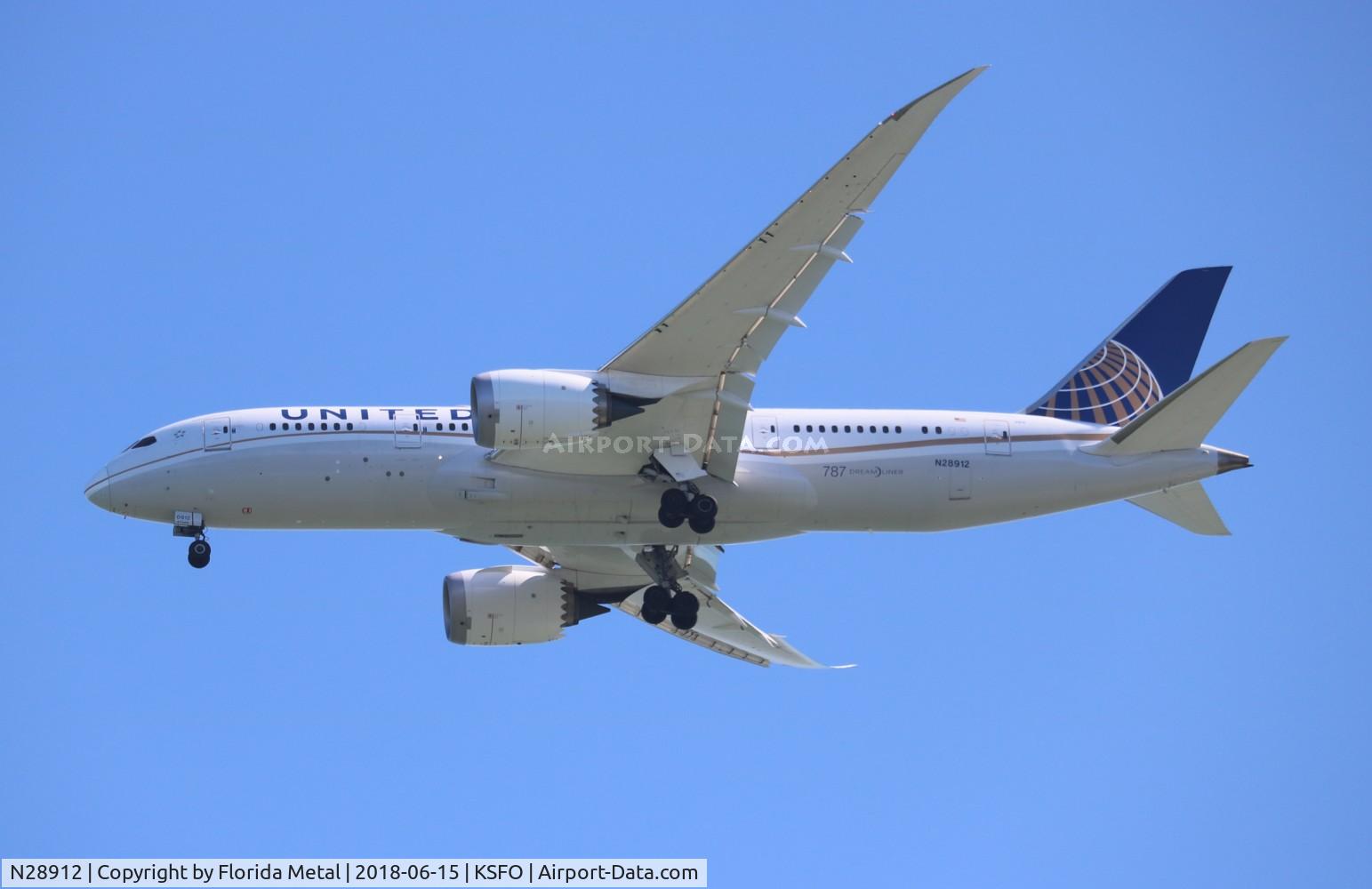 N28912, 2014 Boeing 787-8 Dreamliner C/N 34828, United