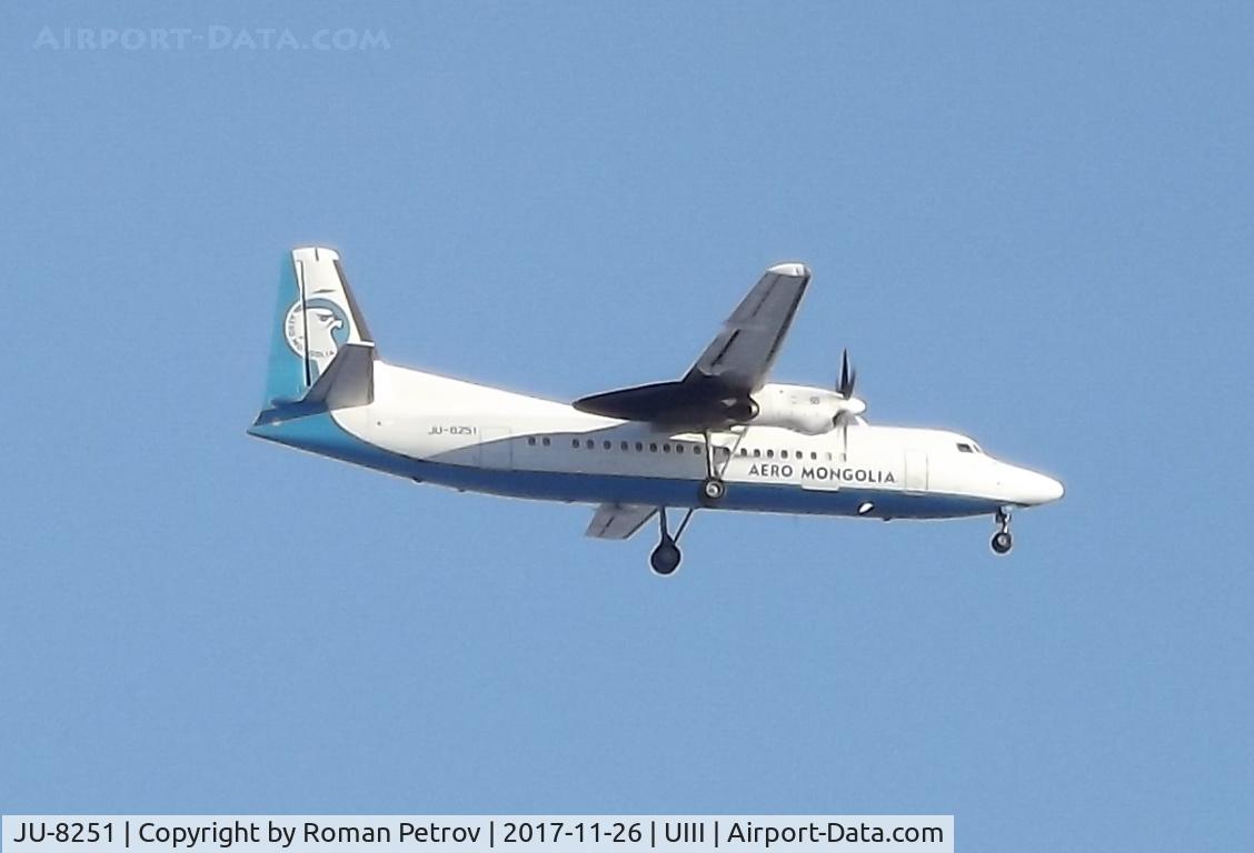 JU-8251, 1992 Fokker 50 C/N 20251, in irkutsk