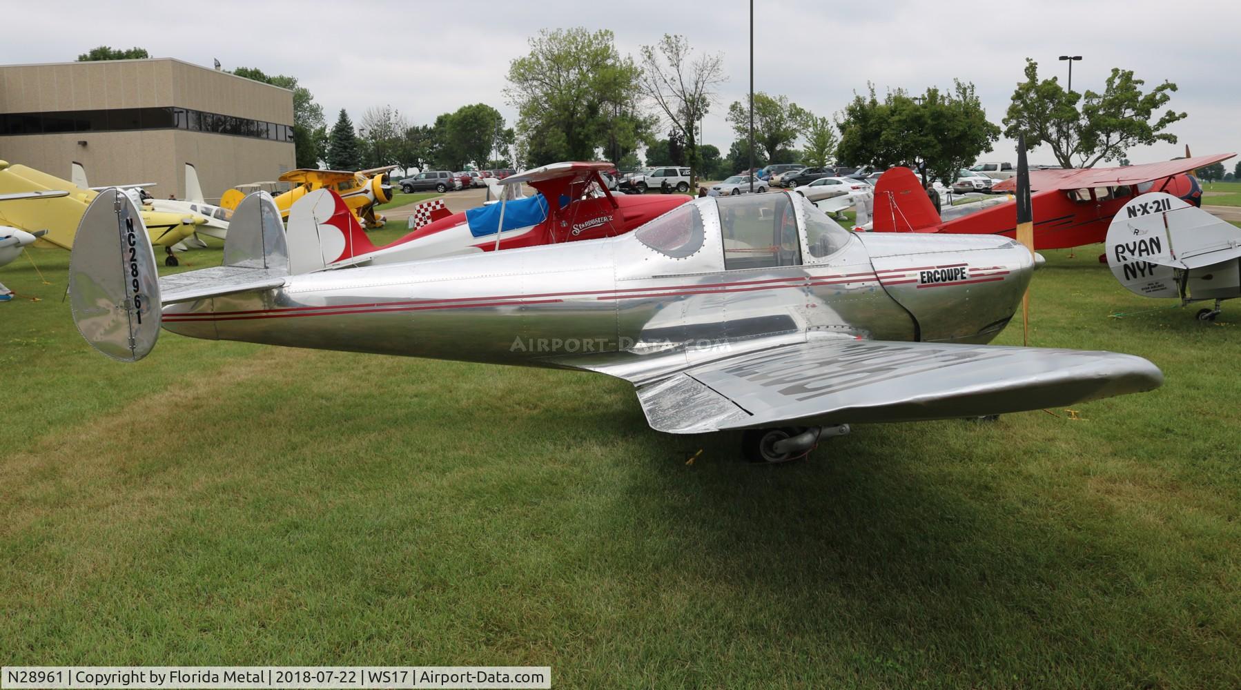 N28961, 1941 Erco 415C Ercoupe C/N 57, Erco 415C