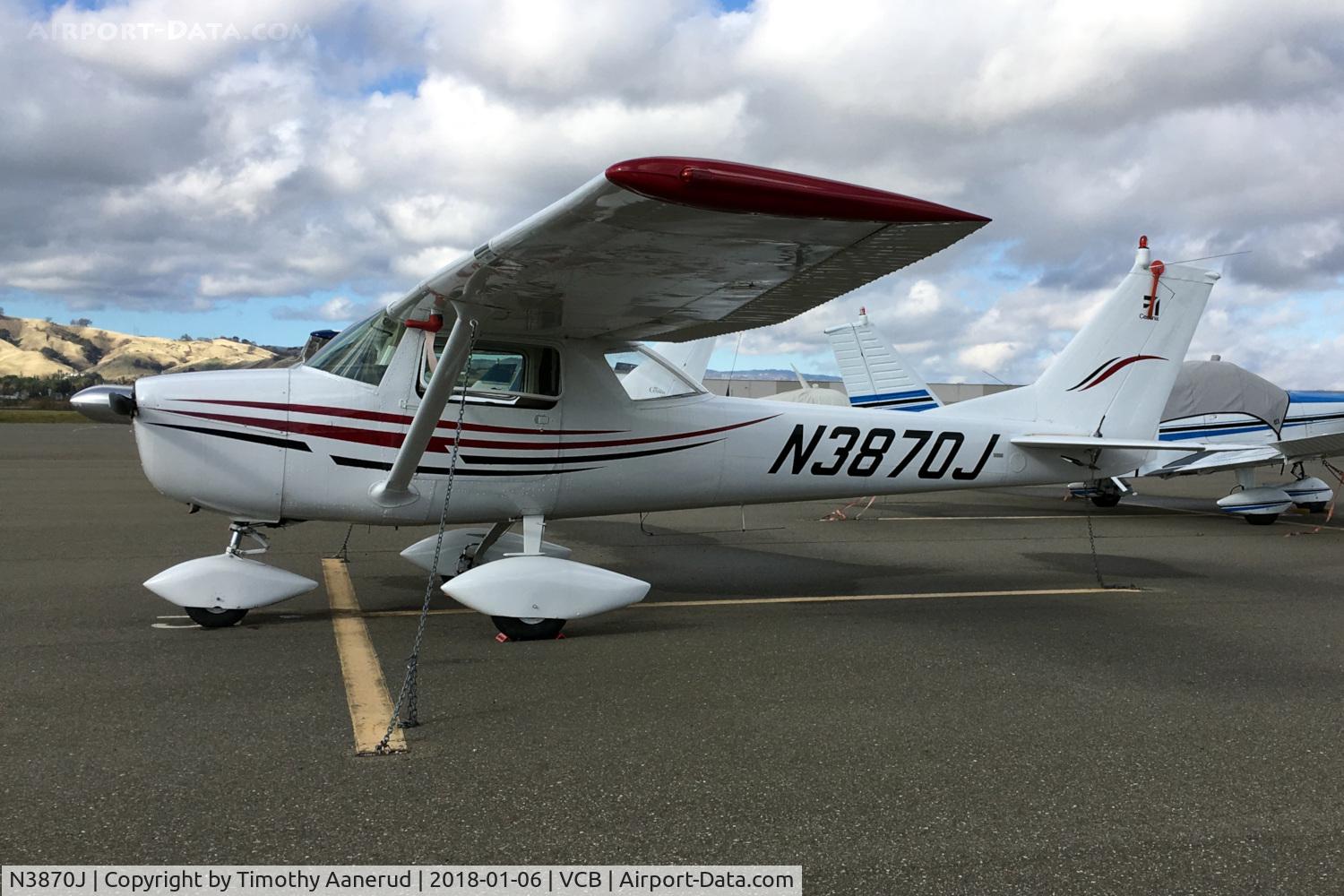 N3870J, 1966 Cessna 150G C/N 15065170, 1966 Cessna 150G, c/n: 15065170. Sniffy new paint