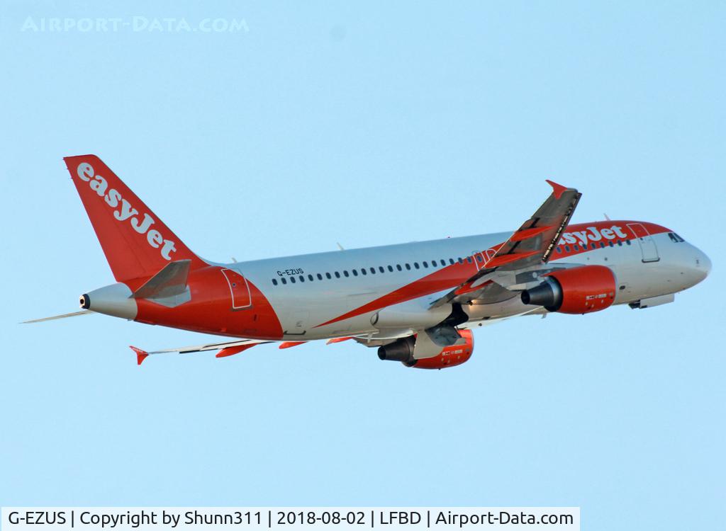 G-EZUS, 2012 Airbus A320-214 C/N 5104, Climbing after take off...