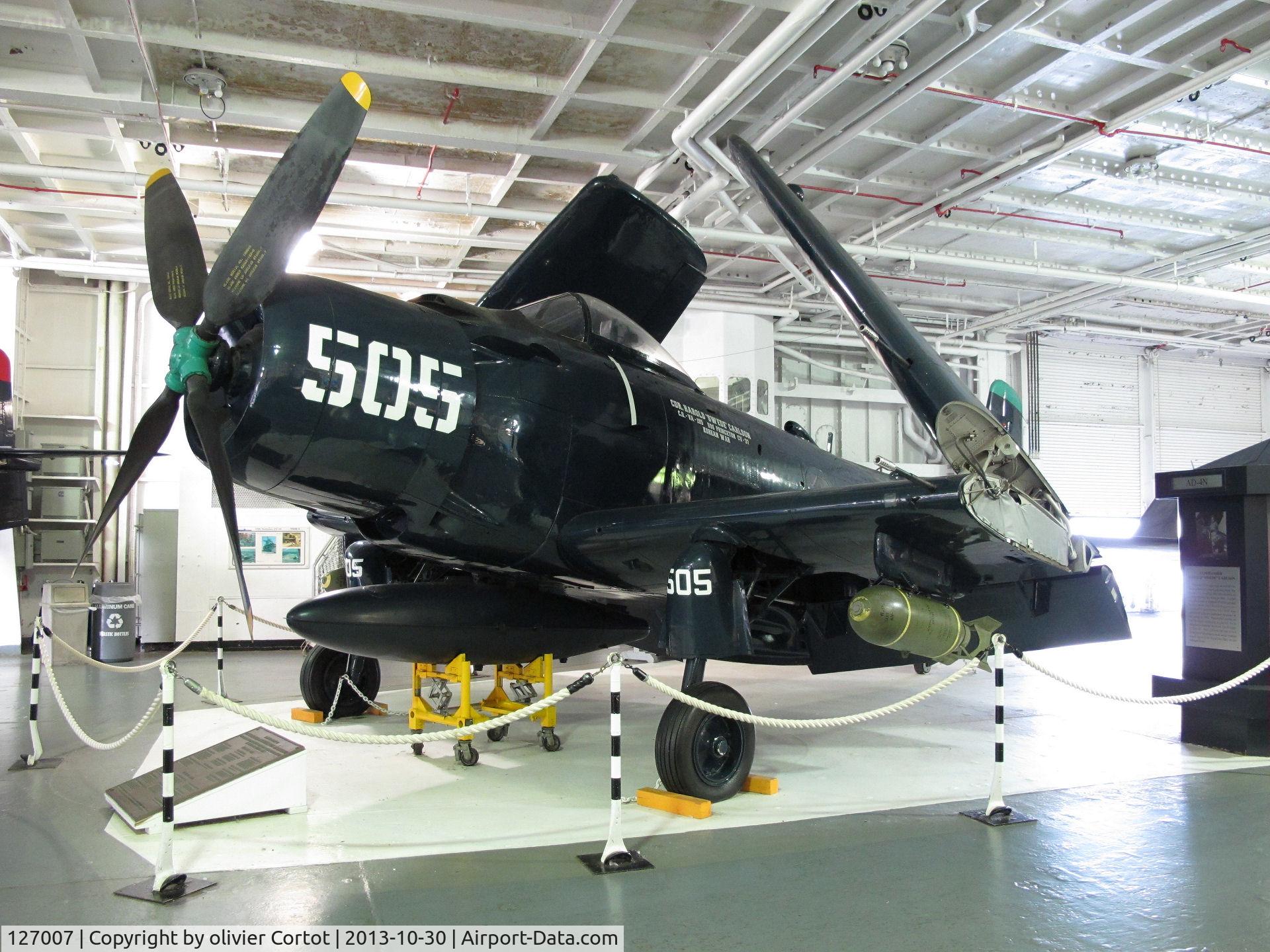 127007, Douglas AD-4N Skyraider C/N 7807, USS Yorktown