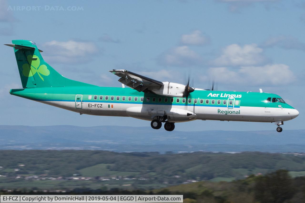 EI-FCZ, 2014 ATR 72-600 (72-212A) C/N 1159, Landing RWY 09