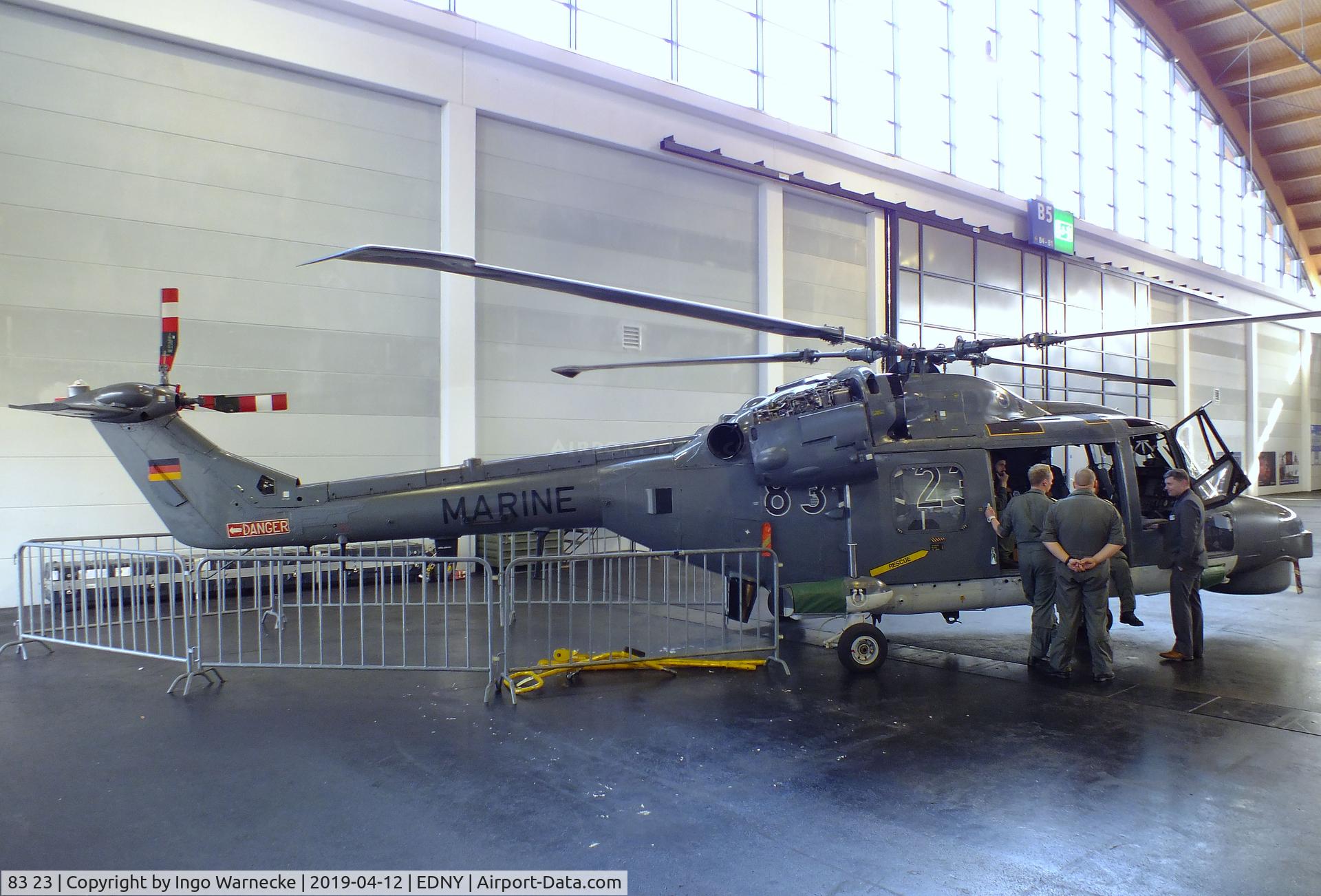 83 23, Westland Super Lynx Mk.88A C/N 392, Westland Sea Lynx / Super Lynx Mk88A of the German naval aviation (Marineflieger) at the AERO 2019, Friedrichshafen