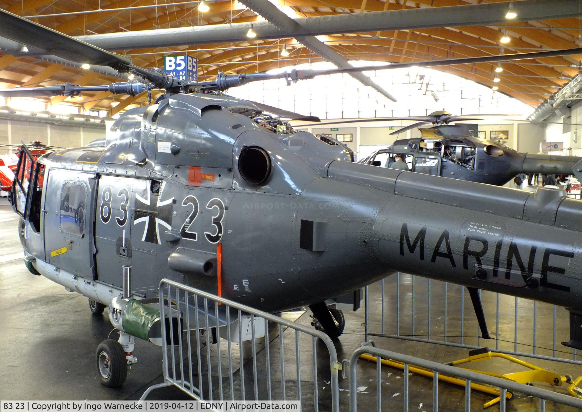 83 23, Westland Super Lynx Mk.88A C/N 392, Westland Sea Lynx / Super Lynx Mk88A of the German naval aviation (Marineflieger) at the AERO 2019, Friedrichshafen