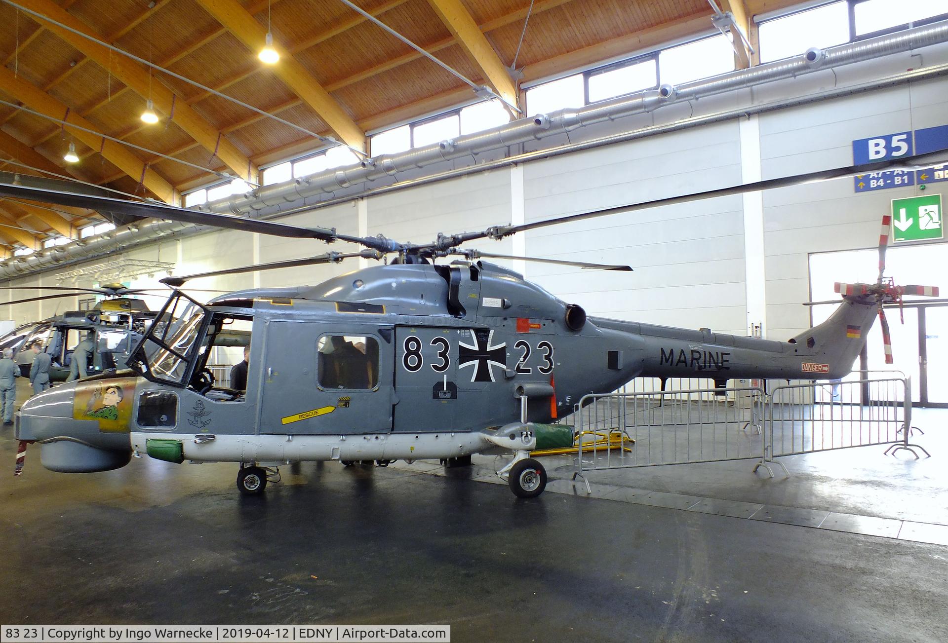 83 23, Westland Super Lynx Mk.88A C/N 392, Westland Sea Lynx / Super Lynx Mk88A of the German naval aviation (Marineflieger) at the AERO 2019, Friedrichshafen