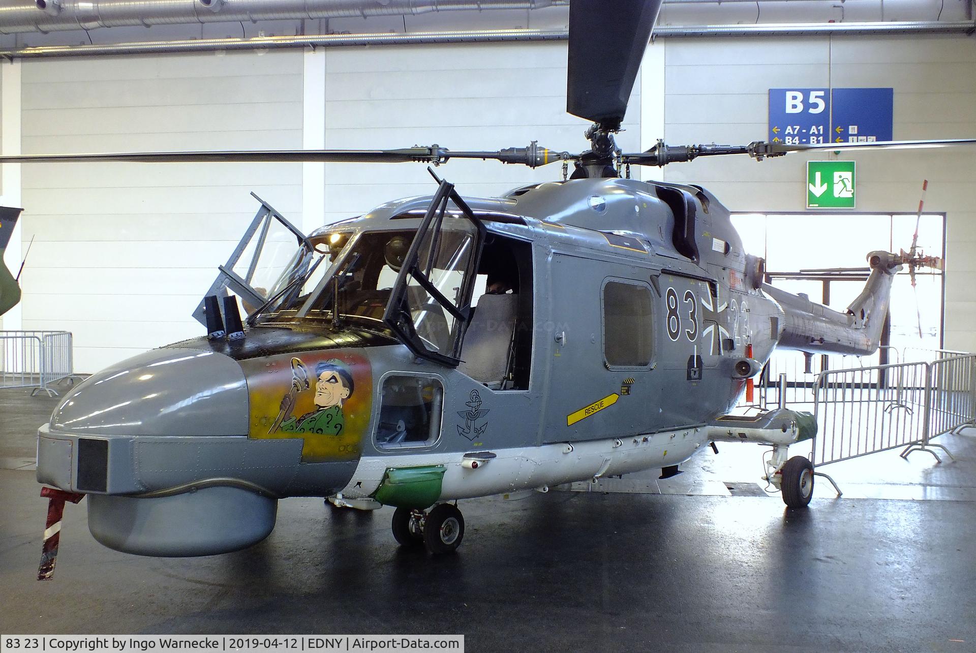 83 23, Westland Super Lynx Mk.88A C/N 392, Westland Sea Lynx / Super Lynx Mk88A of the German naval aviation (Marineflieger) at the AERO 2019, Friedrichshafen