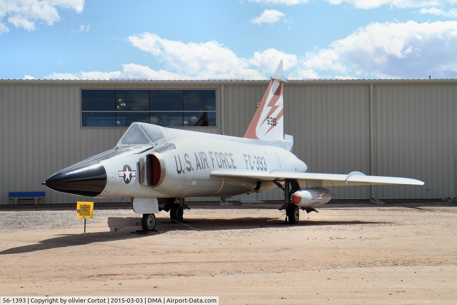 56-1393, 1956 Convair F-102A Delta Dagger C/N 8-10-340, Pima museum