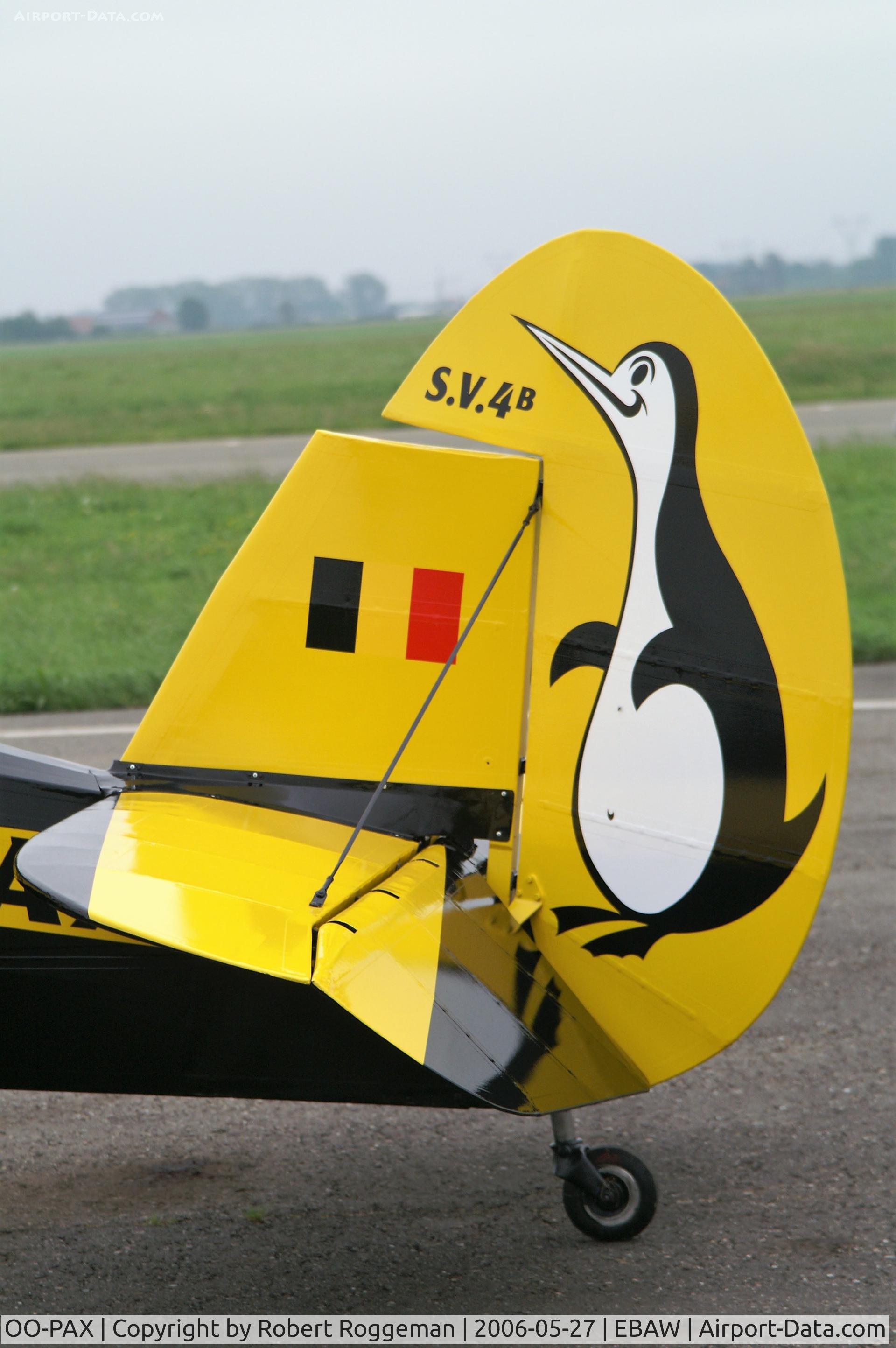 OO-PAX, 1948 Stampe-Vertongen SV-4B C/N 1147, STAMPE FLY IN.EX V-5 BAF.