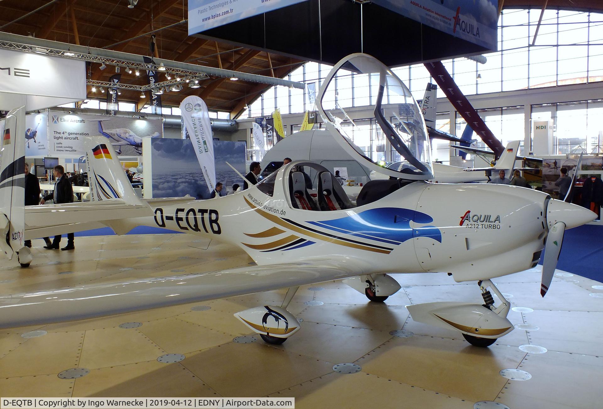 D-EQTB, 2014 Aquila A212 Turbo C/N AT01-200C-319, Aquila A212 Turbo at the AERO 2019, Friedrichshafen