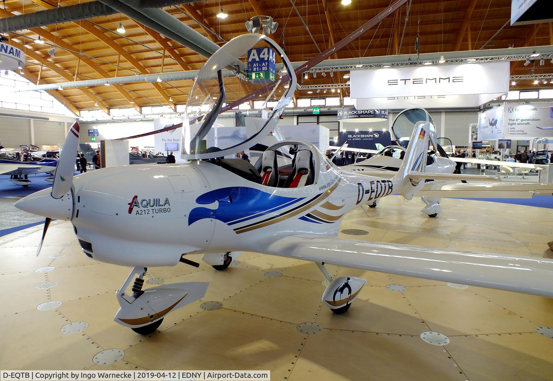 D-EQTB, 2014 Aquila A212 Turbo C/N AT01-200C-319, Aquila A212 Turbo at the AERO 2019, Friedrichshafen