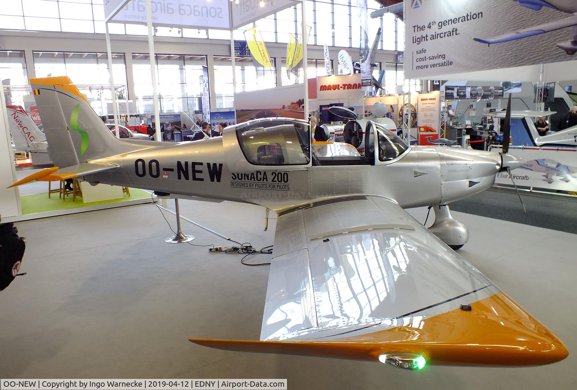 OO-NEW, 2017 Sonaca S200 C/N FTA2, Sonaca 200 at the AERO 2019, Friedrichshafen