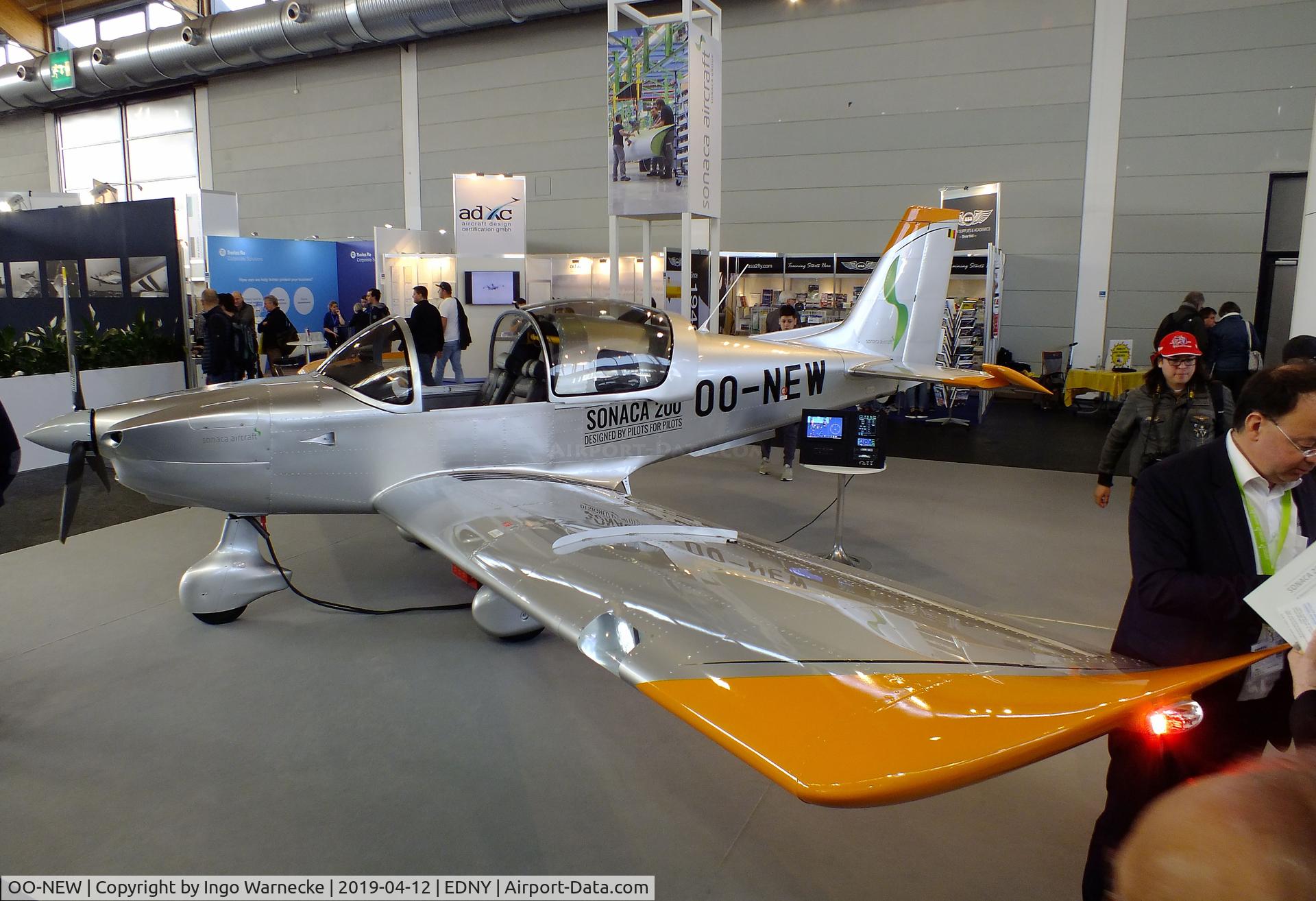 OO-NEW, 2017 Sonaca S200 C/N FTA2, Sonaca 200 at the AERO 2019, Friedrichshafen