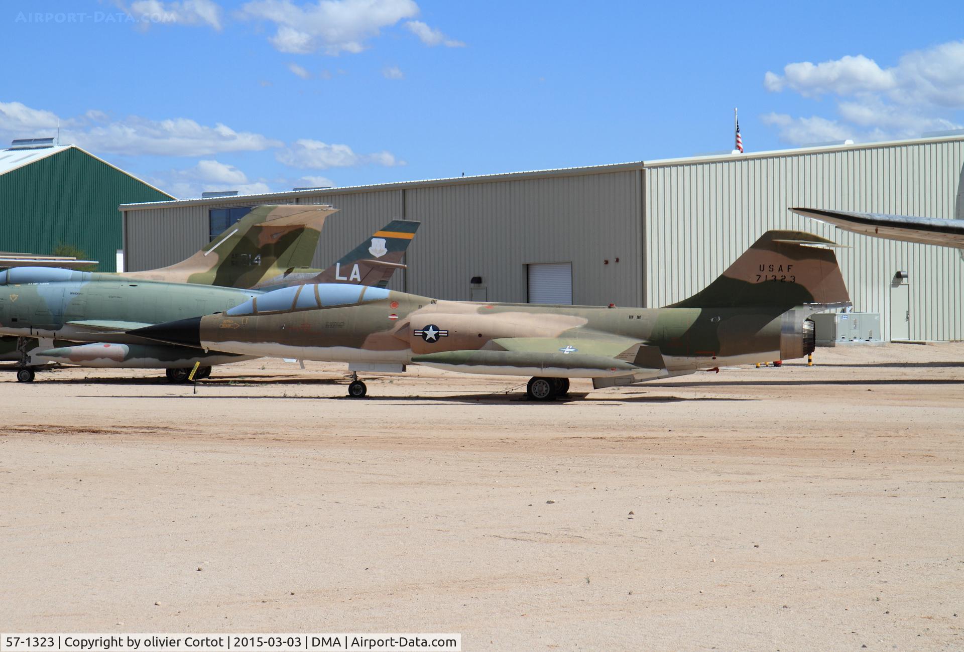 57-1323, 1957 Lockheed F-104D Starfighter C/N 483-5035, A rare F-104D, Pima museum