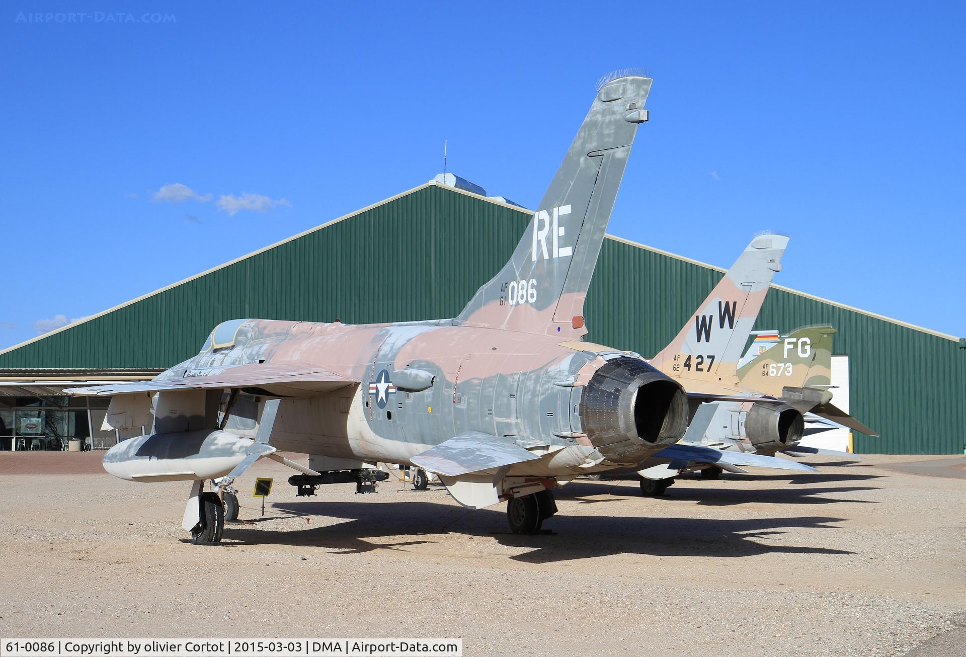61-0086, 1961 Republic F-105D Thunderchief C/N D281, Pima museum