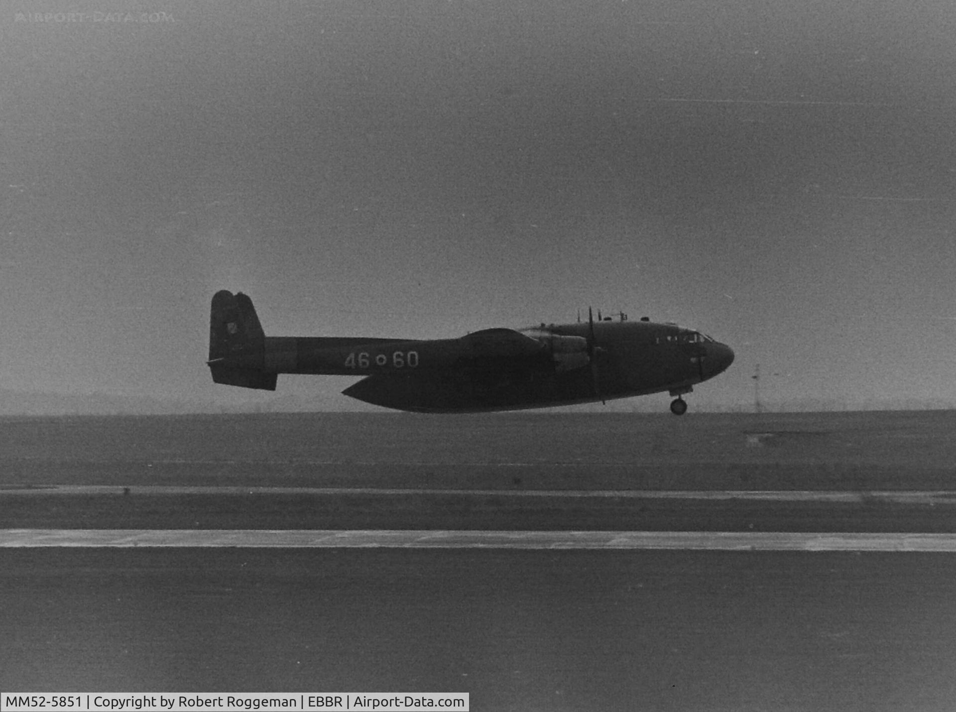 MM52-5851, 1952 Fairchild C-119J Flying Boxcar C/N 11010, 46 60.Mid 1960's.