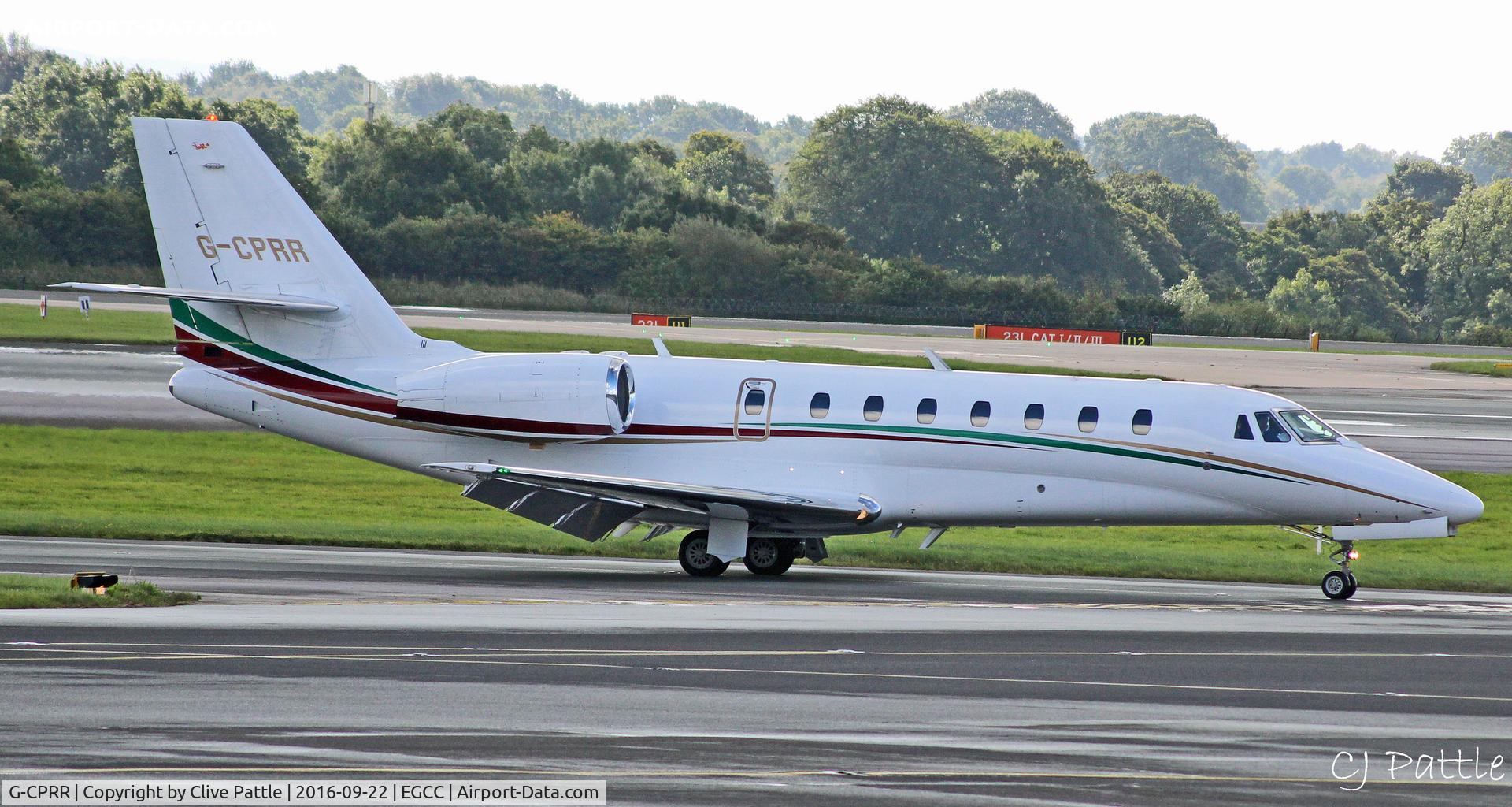 G-CPRR, 2009 Cessna 680 Citation Sovereign C/N 680-0276, @ EGCC
