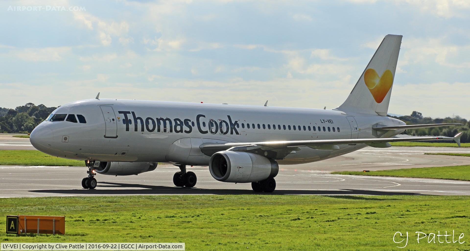 LY-VEI, 1998 Airbus A320-233 C/N 0902, @ EGCC