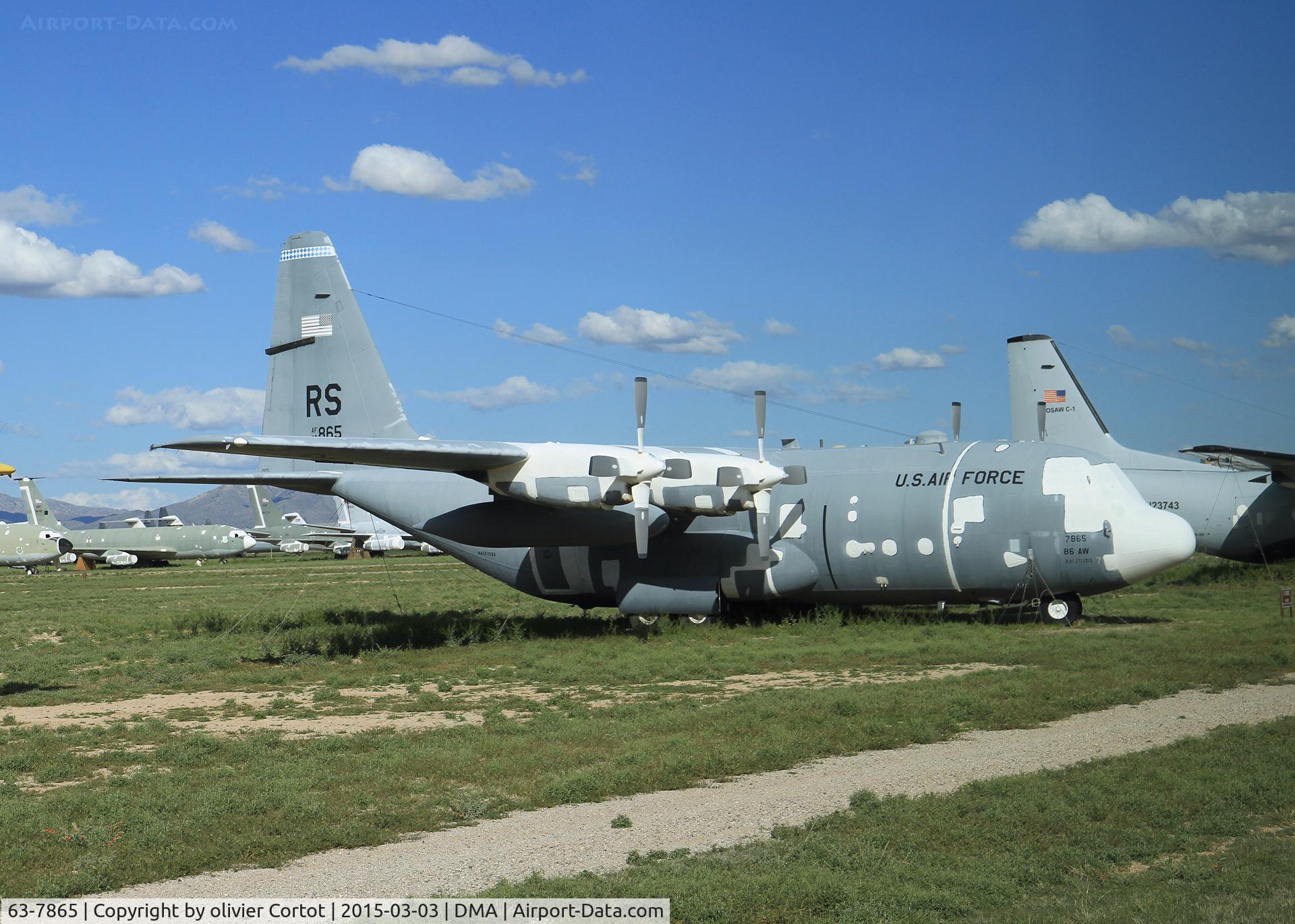 63-7865, 1963 Lockheed C-130E-LM Hercules C/N 382-3935, boneyard 2015