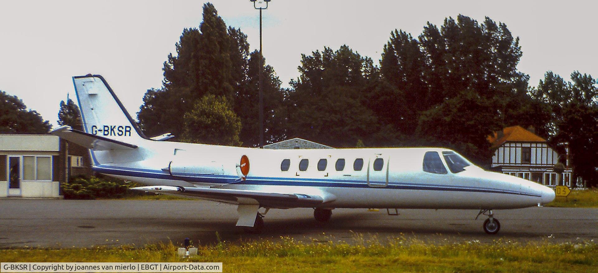 G-BKSR, 1983 Cessna 550 Citation II C/N 550-0469, Quite a surprise at the belgian local airfield Ghent SDW, now a long time ago closed…. A real bizz-jet only spotted once there in years