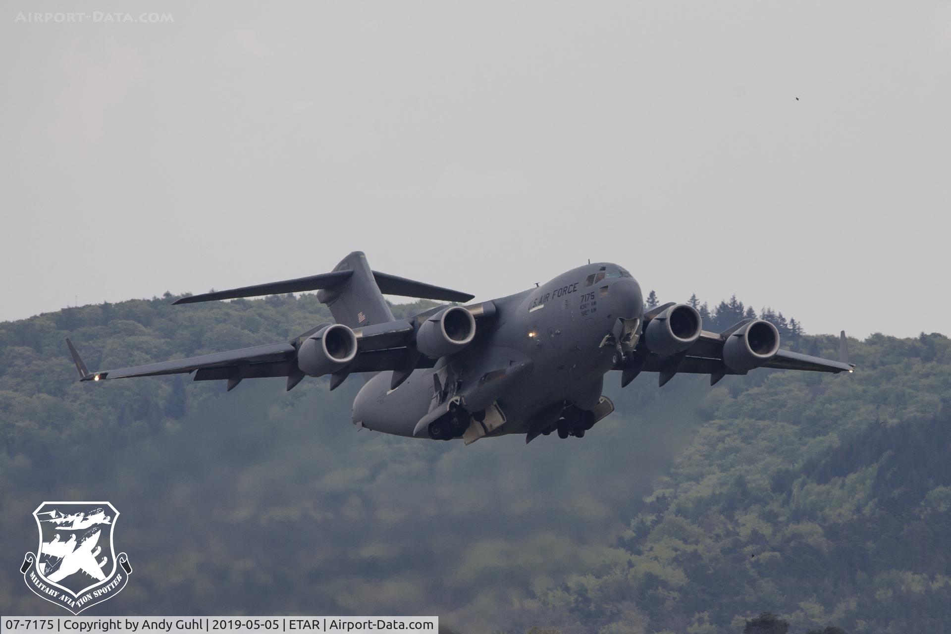 07-7175, 2007 Boeing C-17A Globemaster III C/N 50193/F192/P175, Bad weather