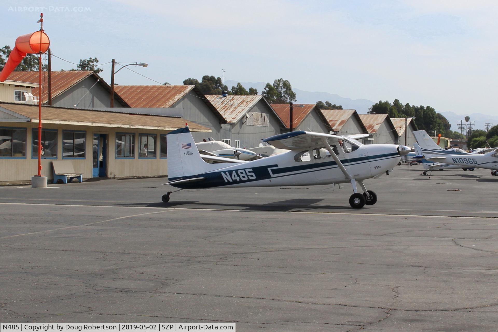 N485, 1959 Cessna 180B C/N 50595, 1959 Cessna 180B, Continental O-470 230 Hp, taxi
