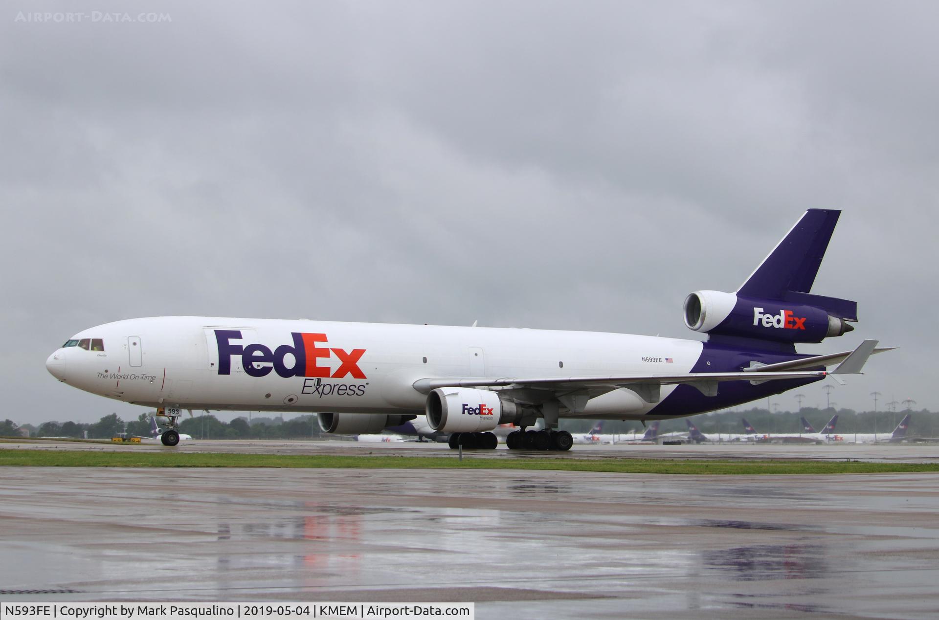 N593FE, 1992 McDonnell Douglas MD-11F C/N 48551, MD-11F