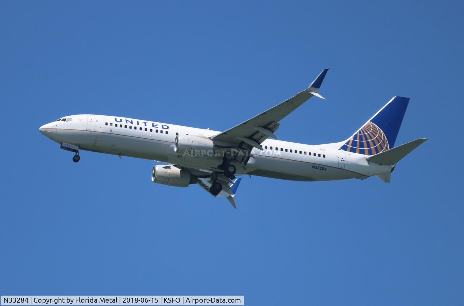 N33284, 2004 Boeing 737-824 C/N 31635, United